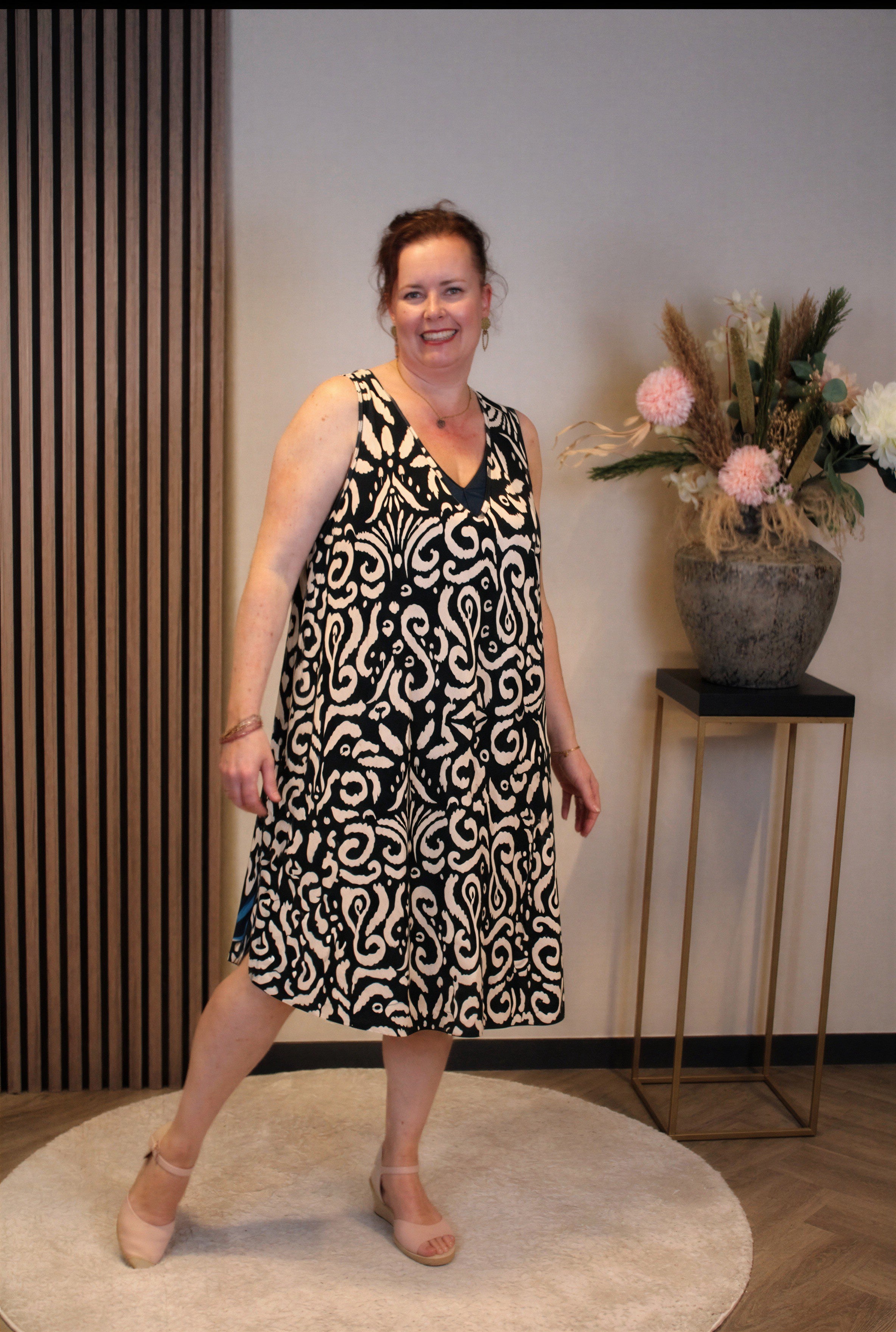 Dora | Bluse schwarz Langarm 52 bis 58