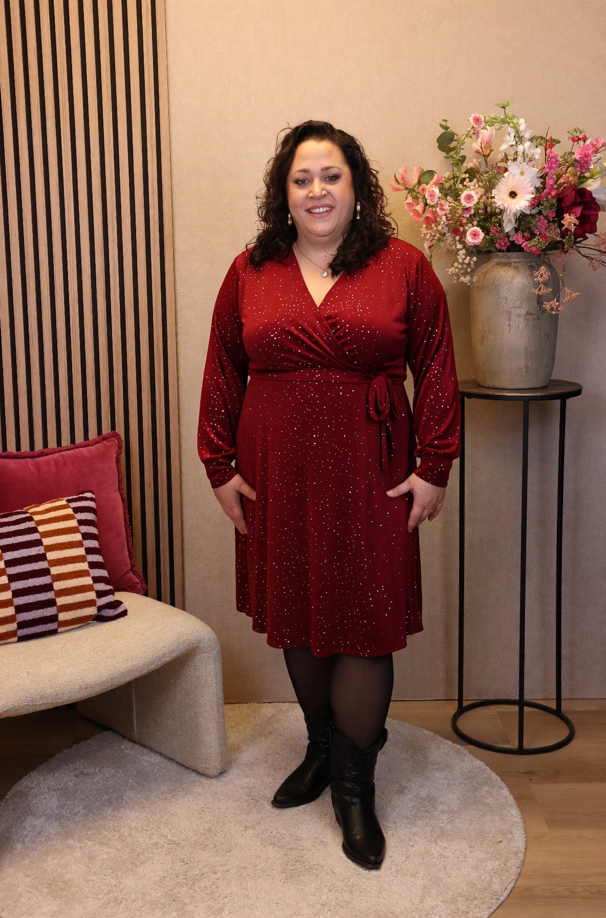 Dora | Bluse schwarz Langarm 52 bis 58