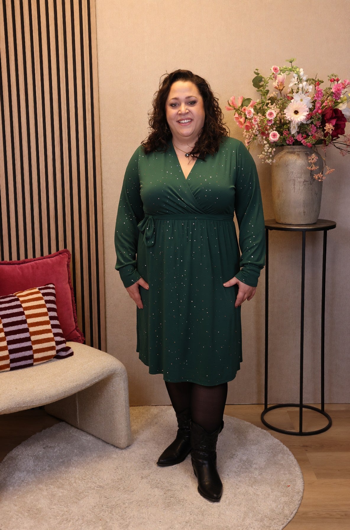 Dora | Bluse schwarz Langarm 52 bis 58