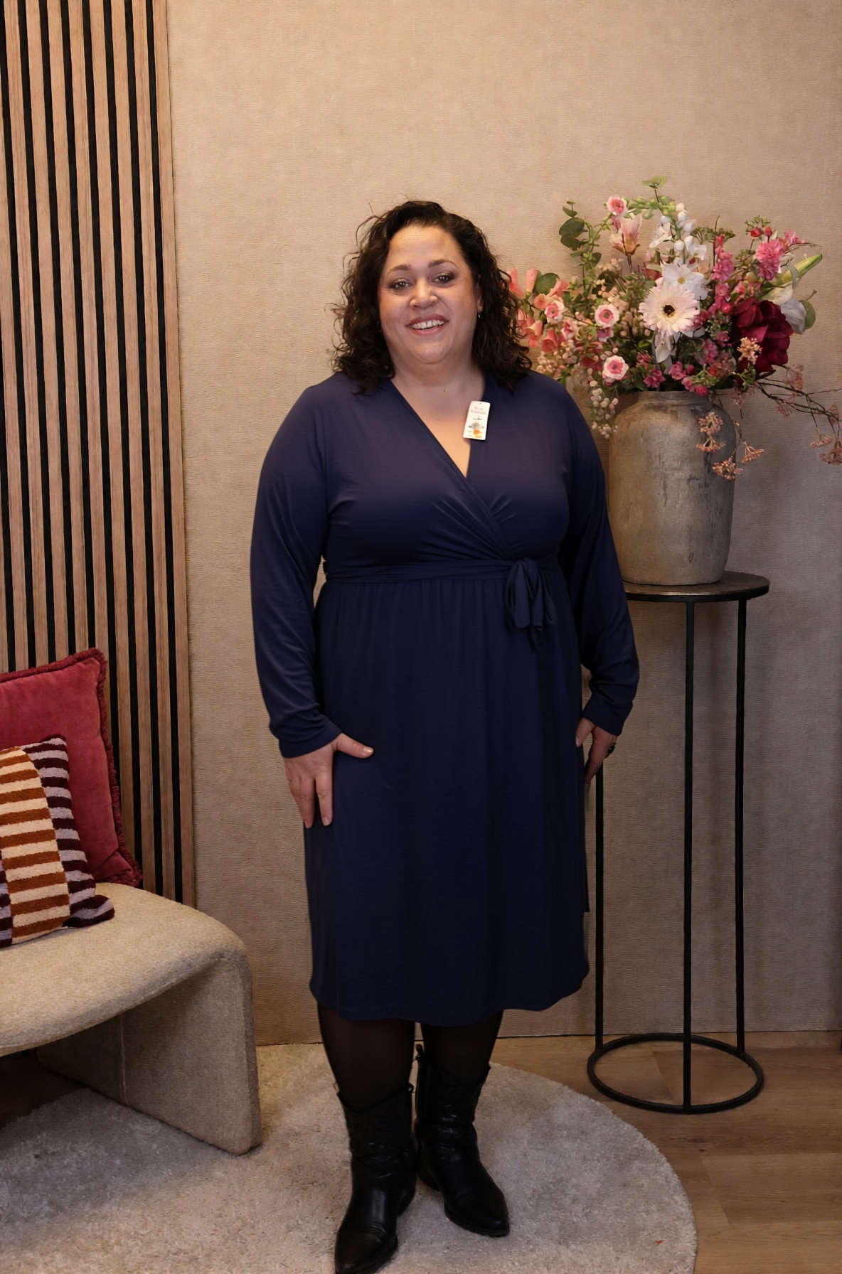 Dora | Bluse schwarz Langarm 52 bis 58