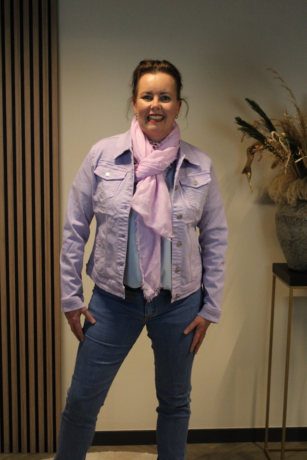 Maxime | Lila Jeansjacke
