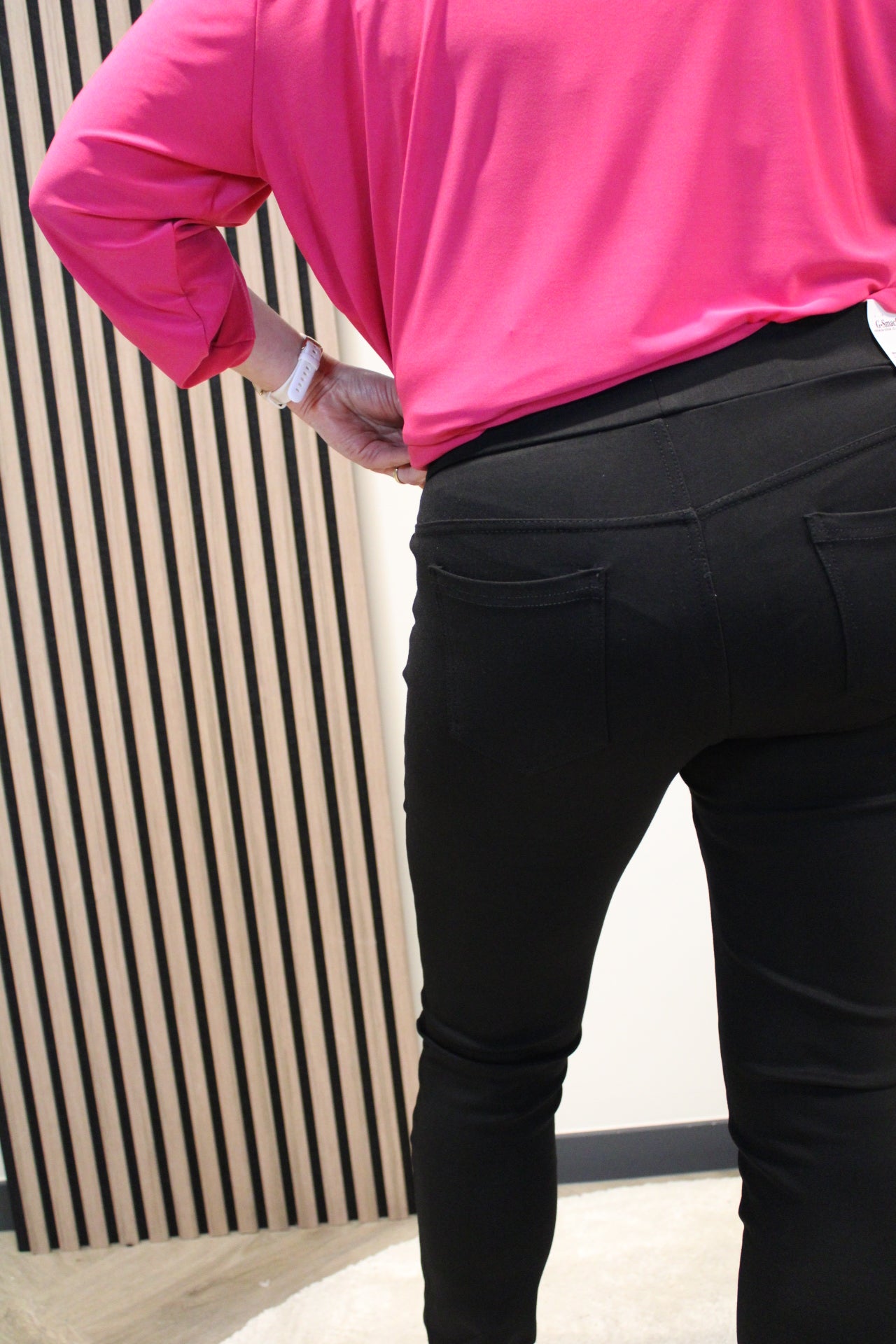 Bequeme Stretchhose | Schwarze Hose