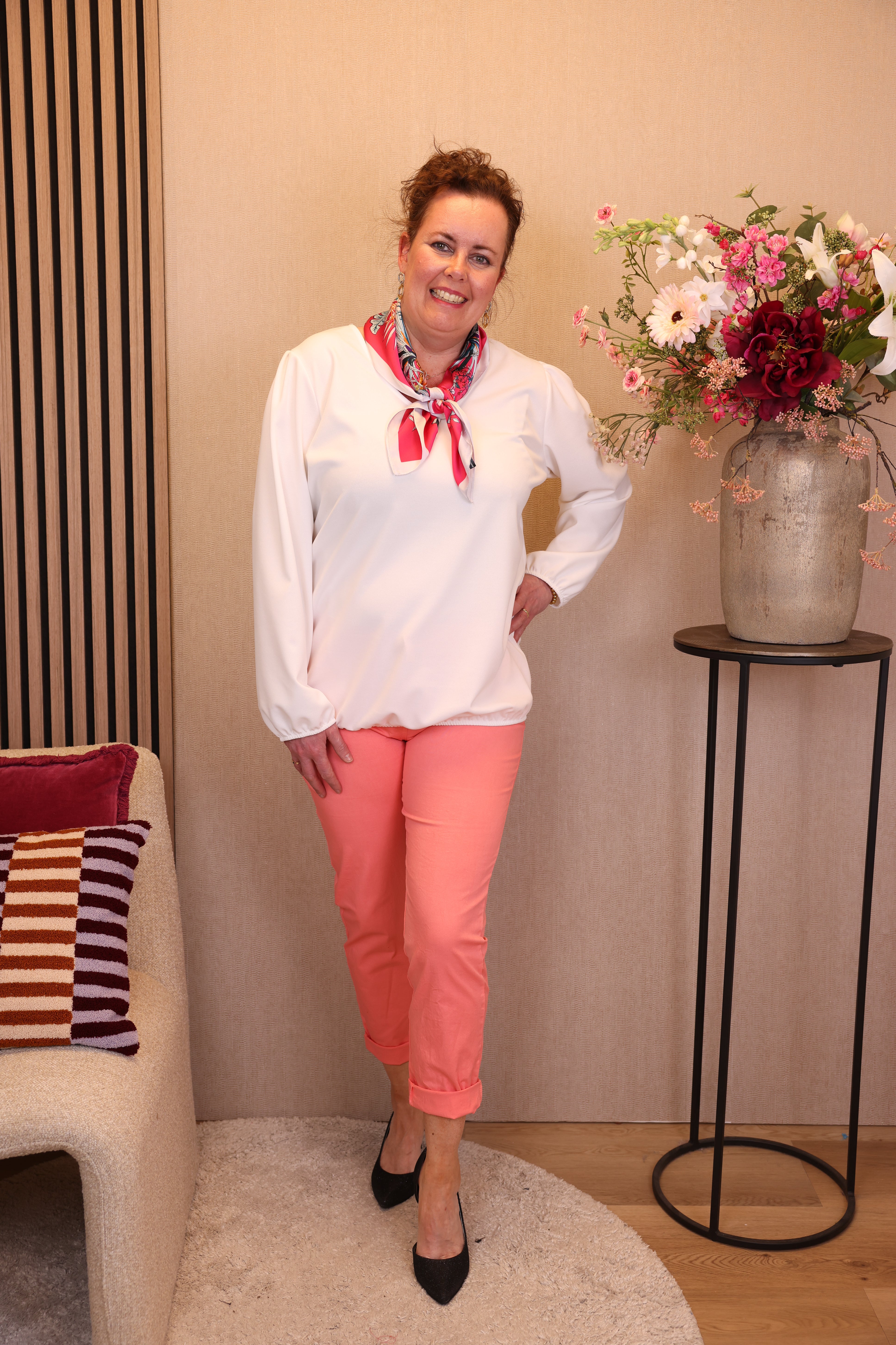 Dora | Bluse schwarz Langarm 52 bis 58