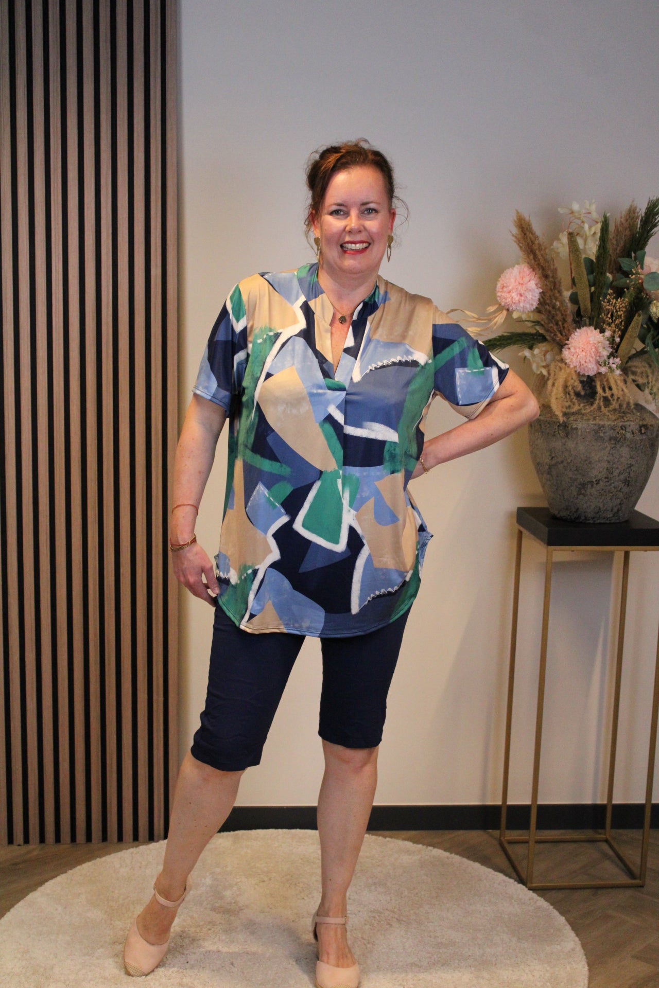 Gabrielle | Blouse korte mouw 38 t/m 48