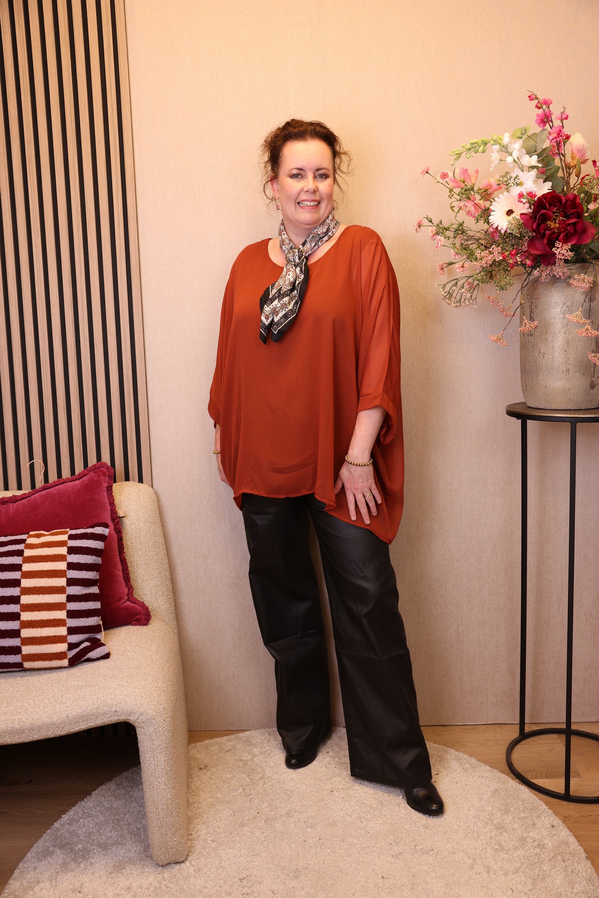 Sienna | Top oranje 40 - 50