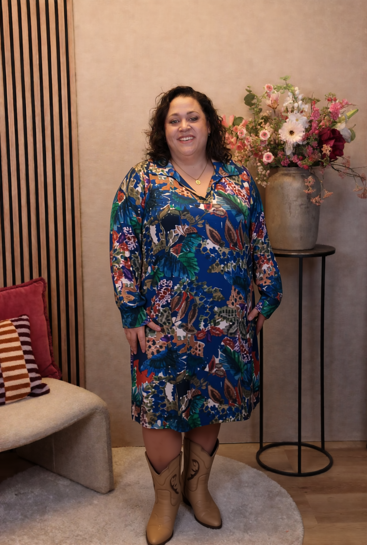Dora | Bluse schwarz Langarm 52 bis 58