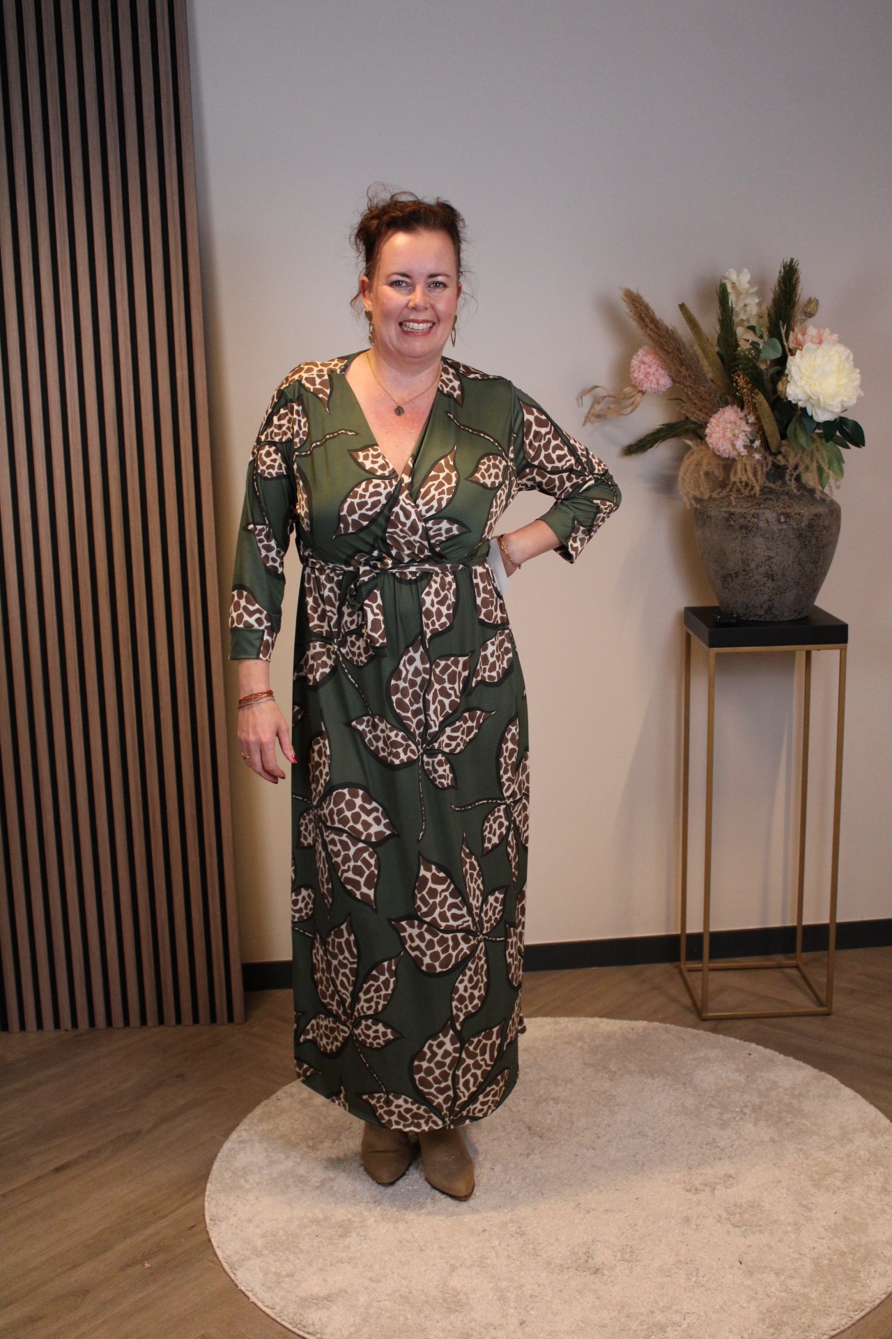 Britt | Blaues Langarmkleid 38 bis 44