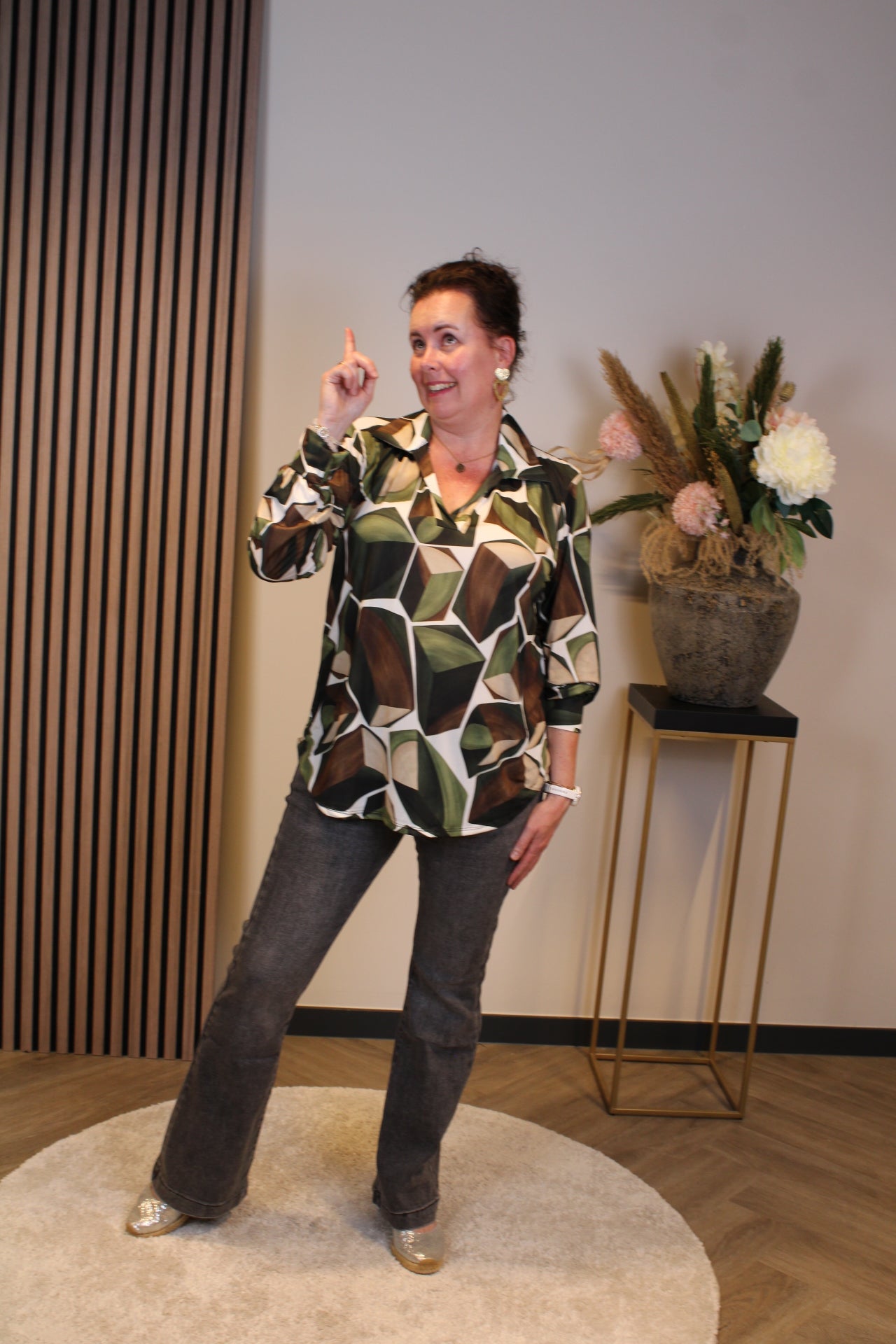Lana | Bluse mit Kragen 38 bis 48