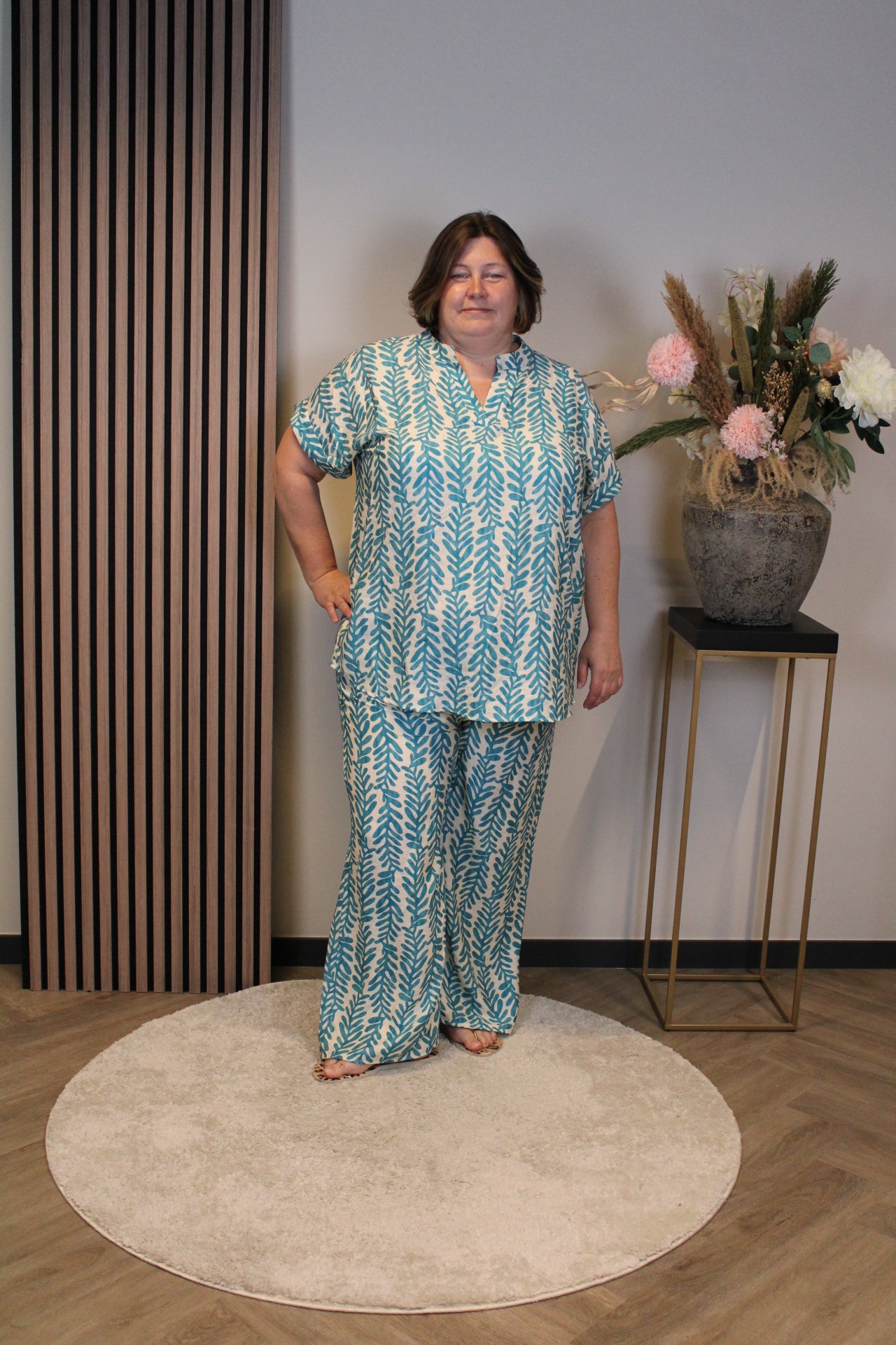 Dora | Bluse schwarz Langarm 52 bis 58