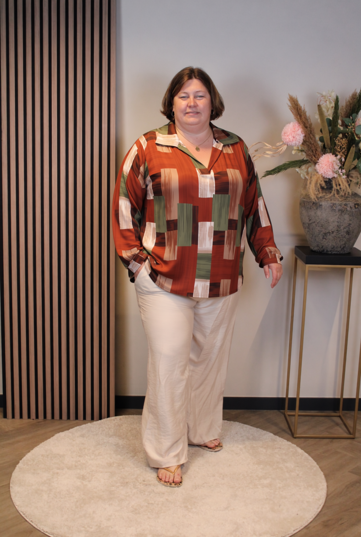 Dora | Bluse schwarz Langarm 52 bis 58