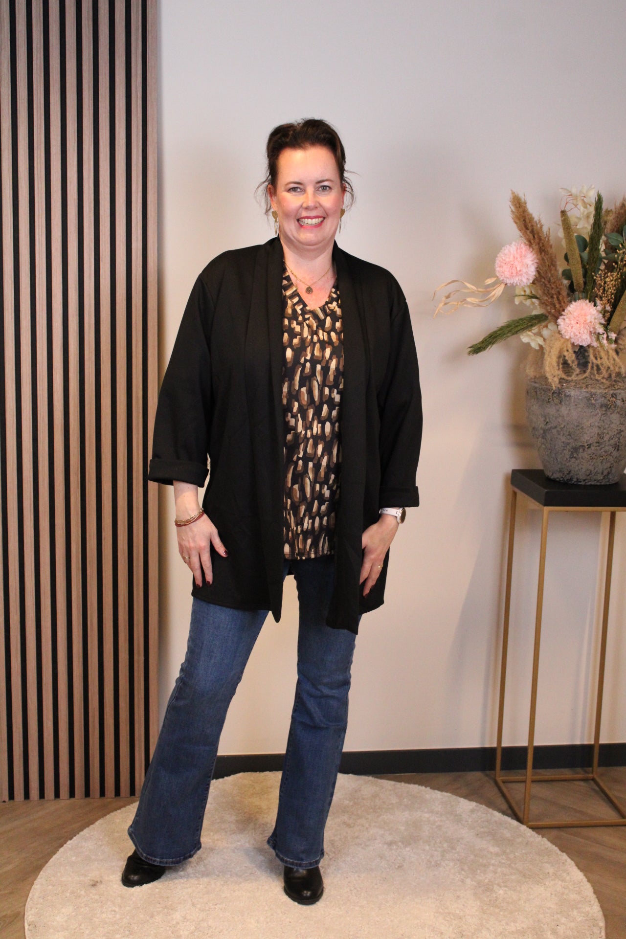 Mara | Bluse weiß Langarm 38 bis 48