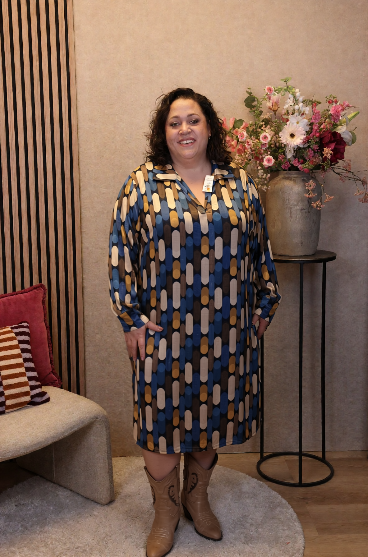 Dora | Bluse schwarz Langarm 52 bis 58