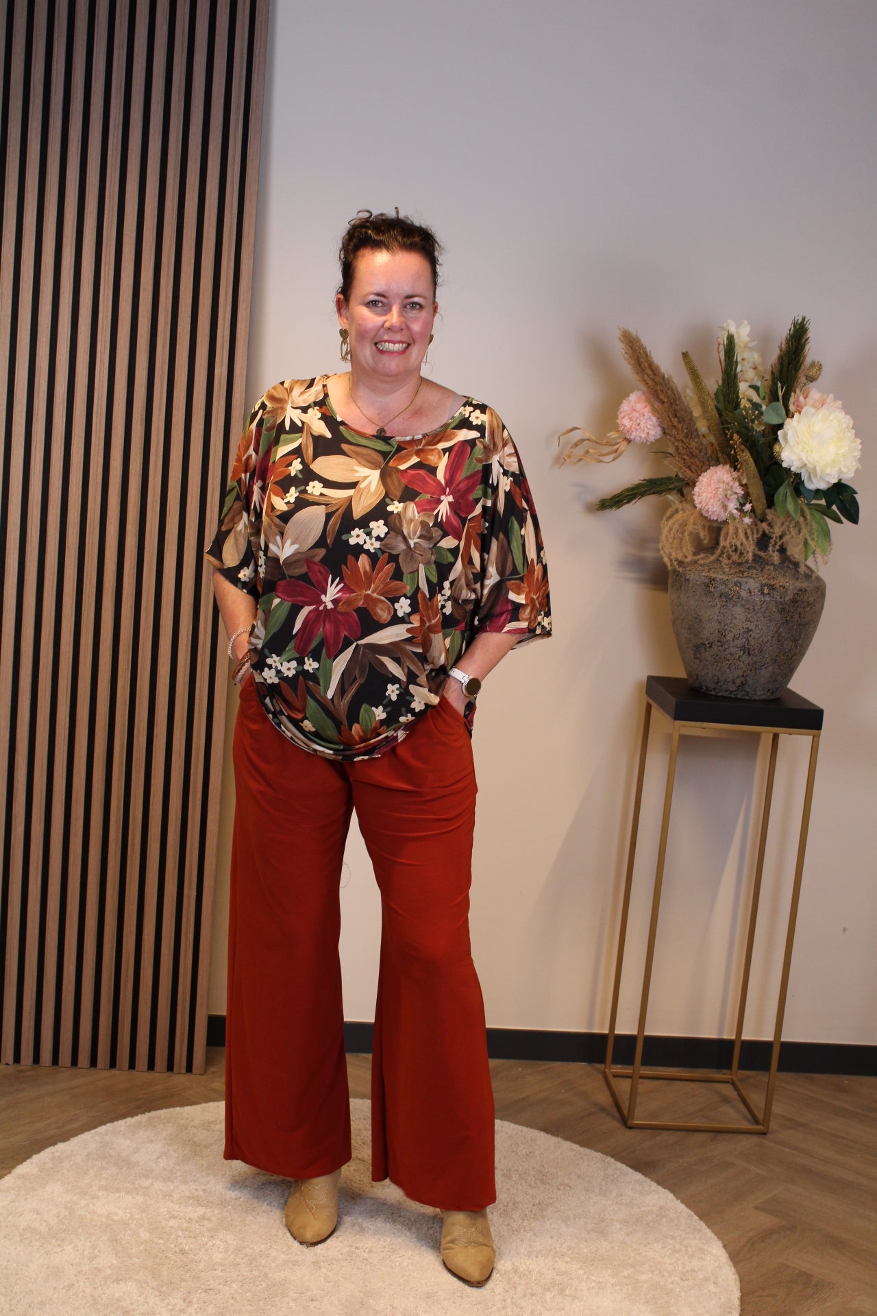 Ellen | Grüne Hose mit Taschen 38 bis 46