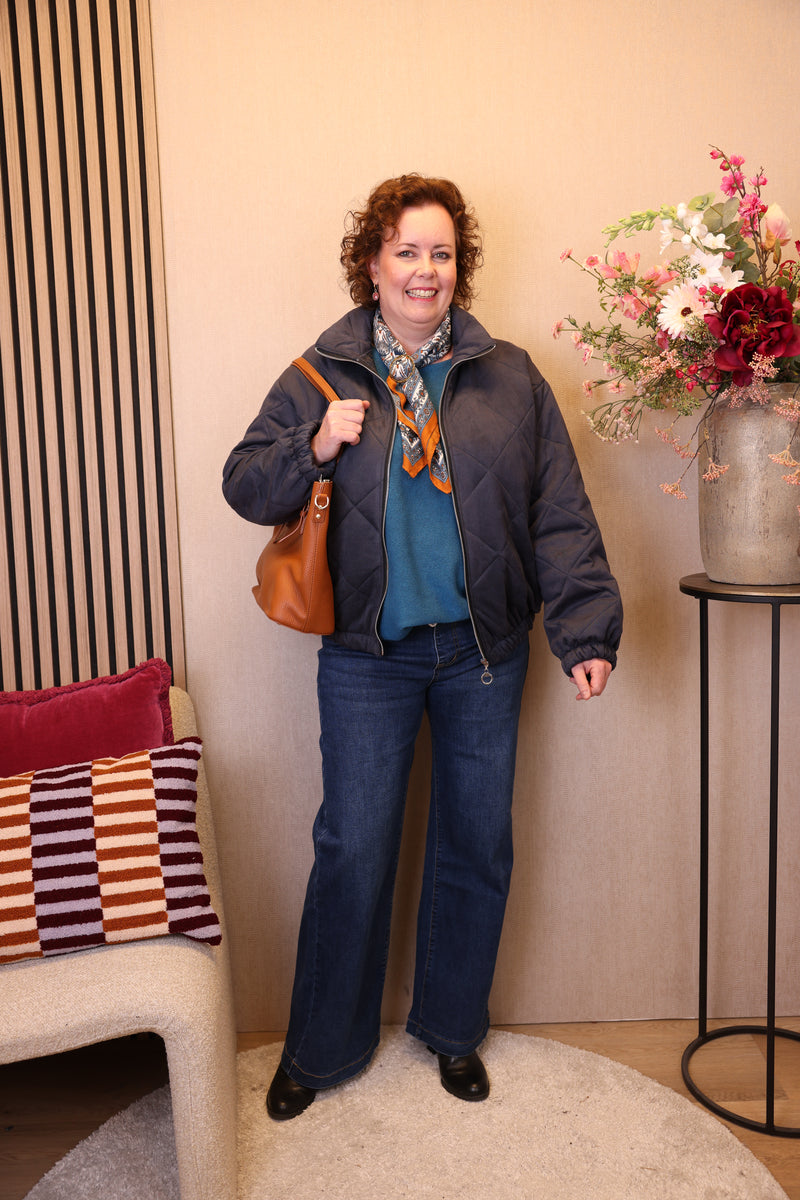 Maxime | Grüne Jeansjacke