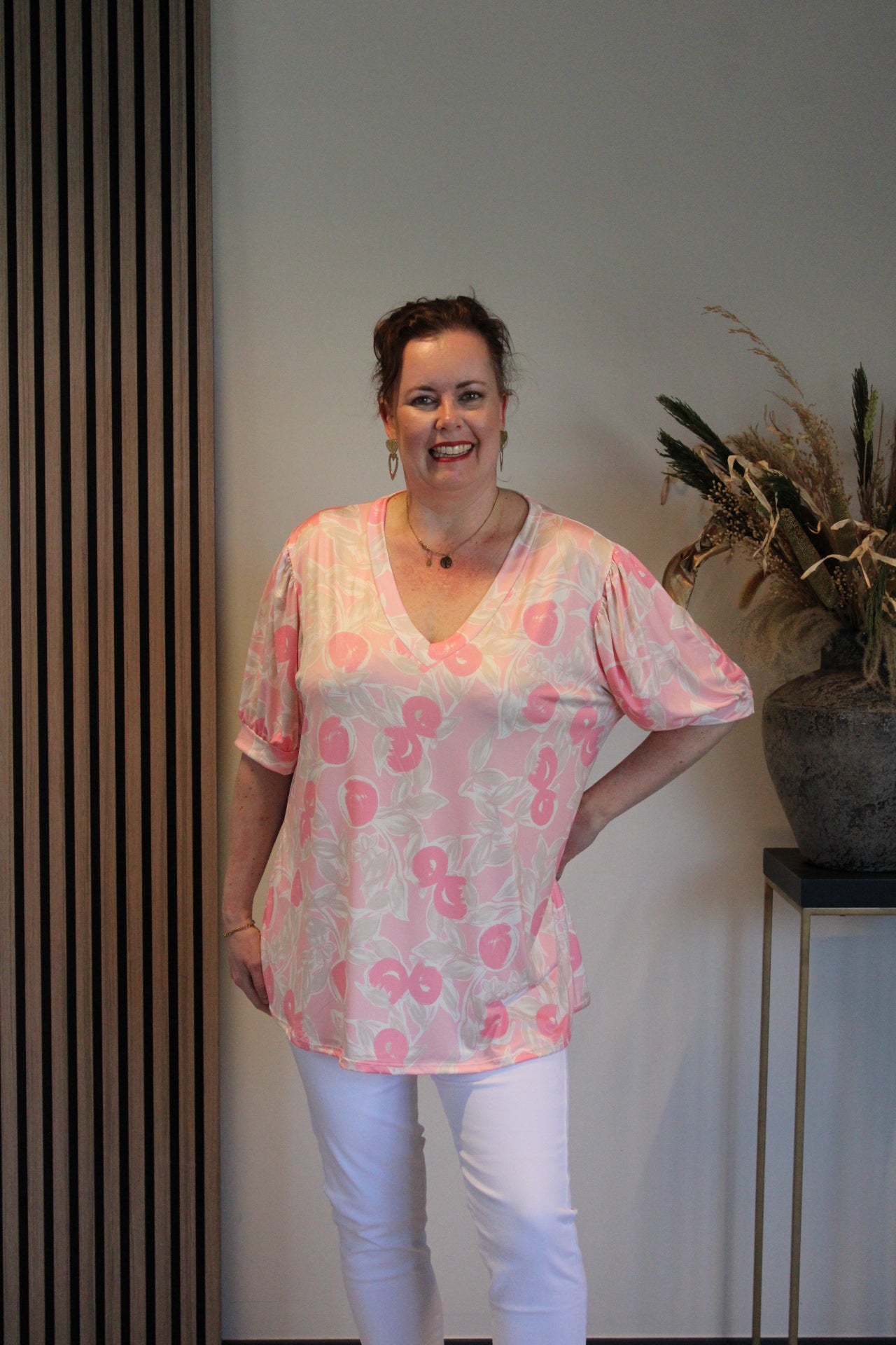 Frukje | Bluse mit kurzen Ärmeln 40 bis 48