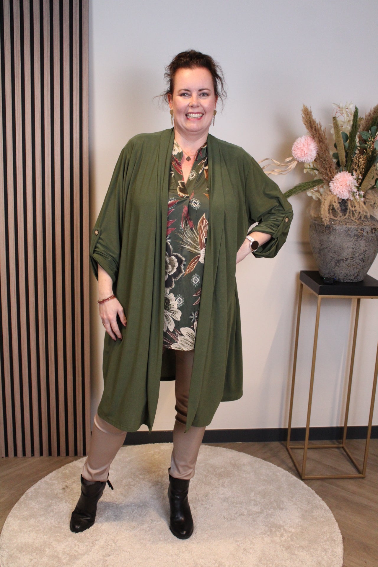 Sara | Bluse Langarm Grün 52 bis 58