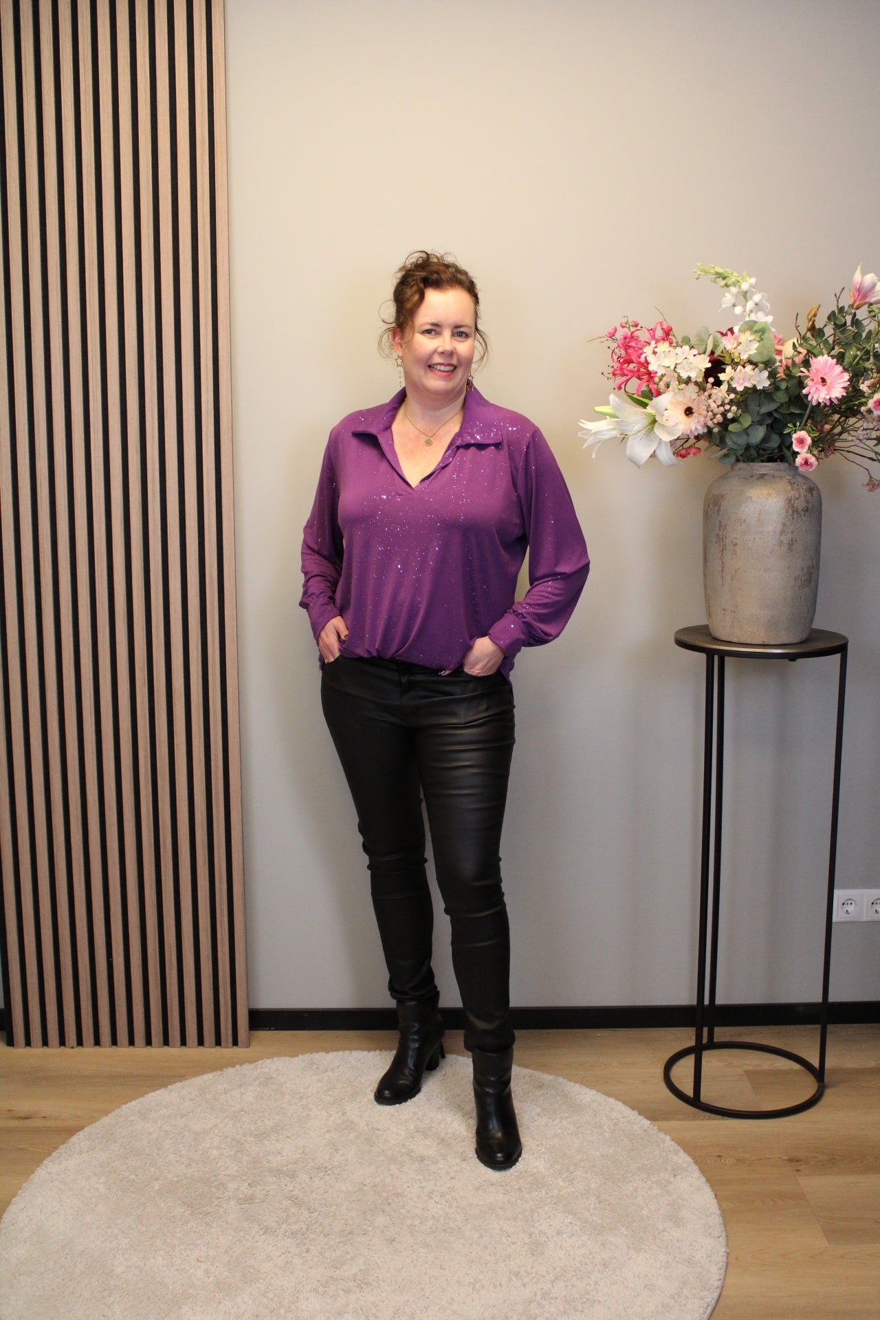 Sara | Bluse Langarm Grün 52 bis 58