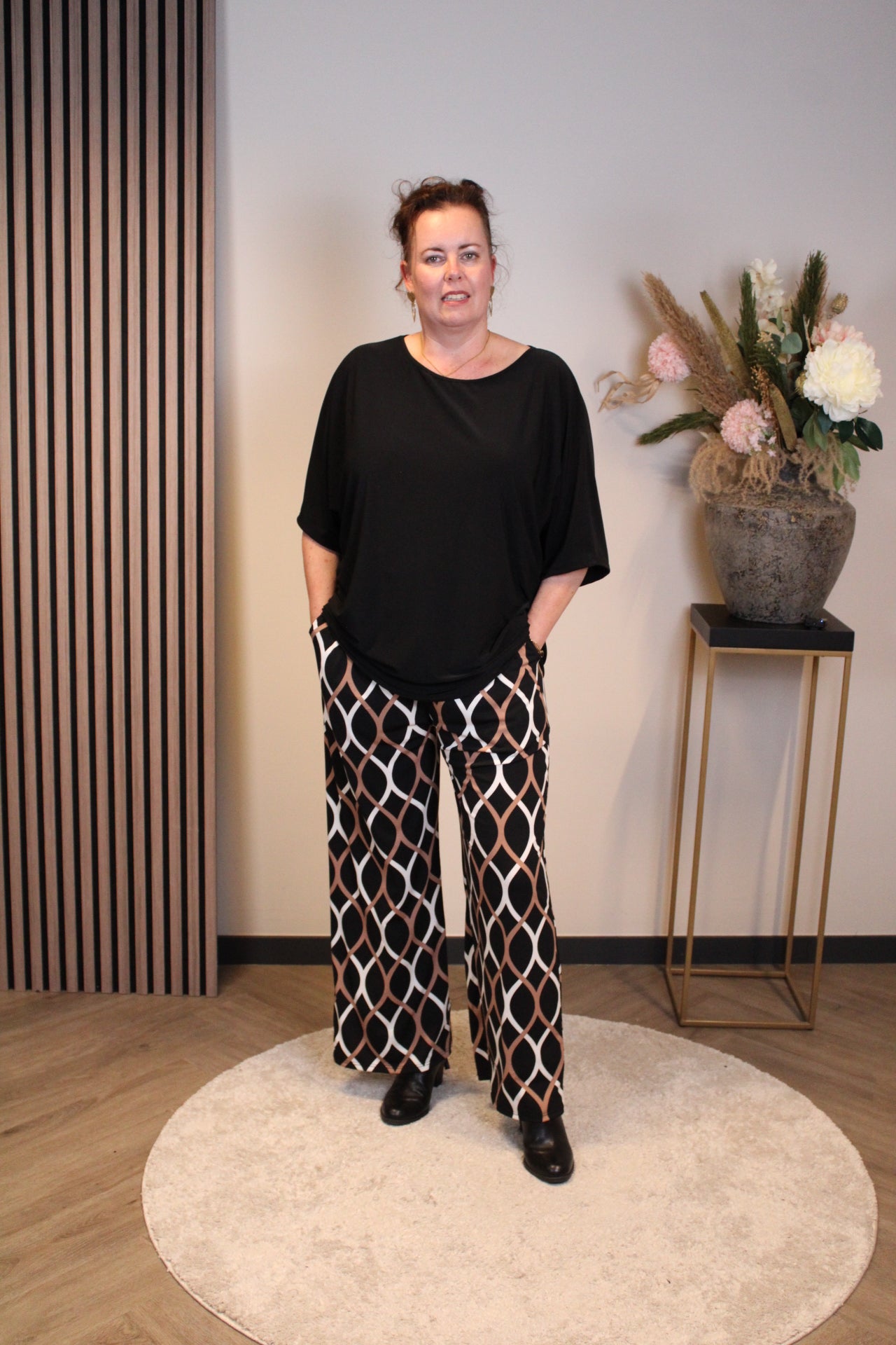 Ellen | Rote Hose mit Taschen 38 bis 46