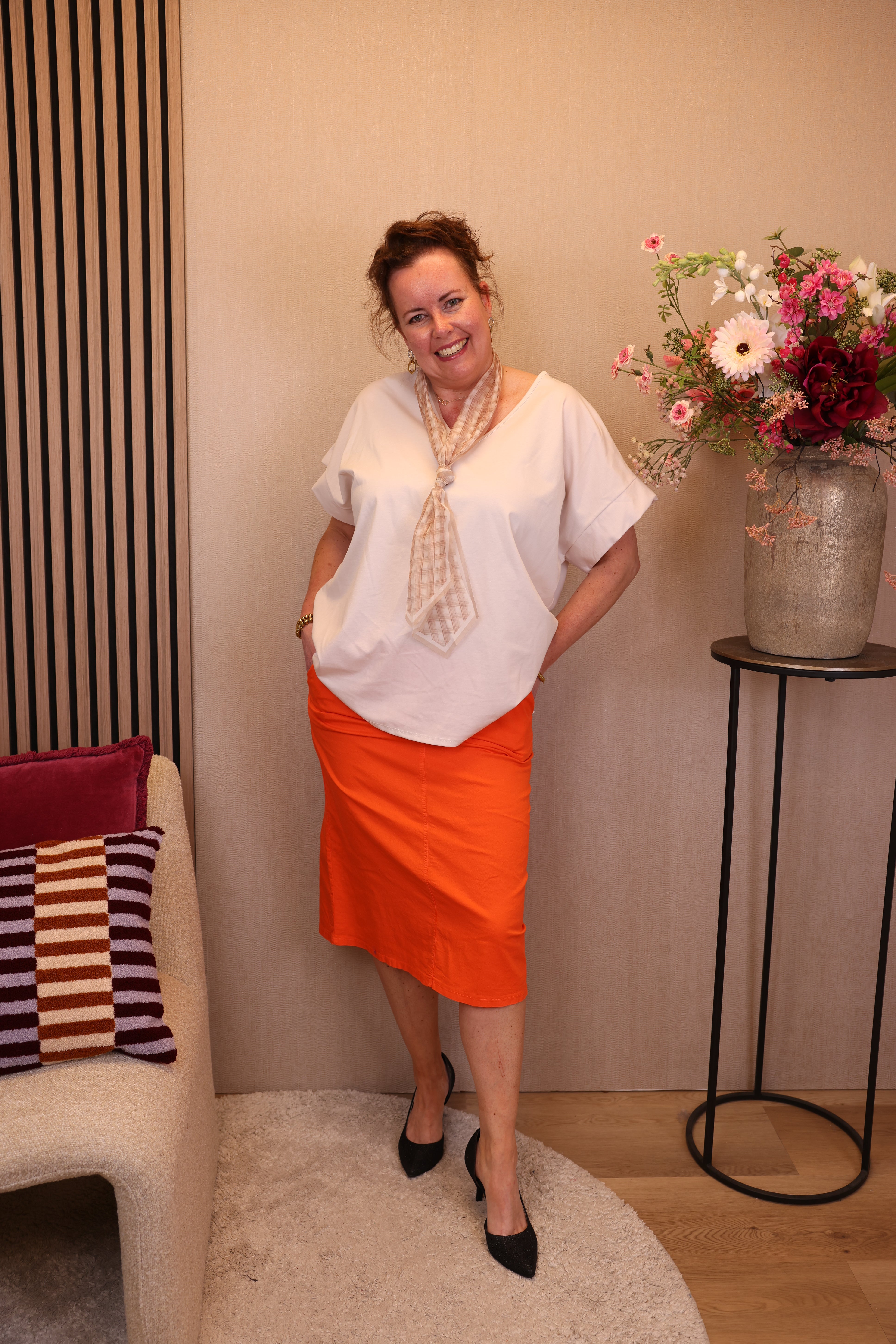 Dora | Bluse schwarz Langarm 52 bis 58