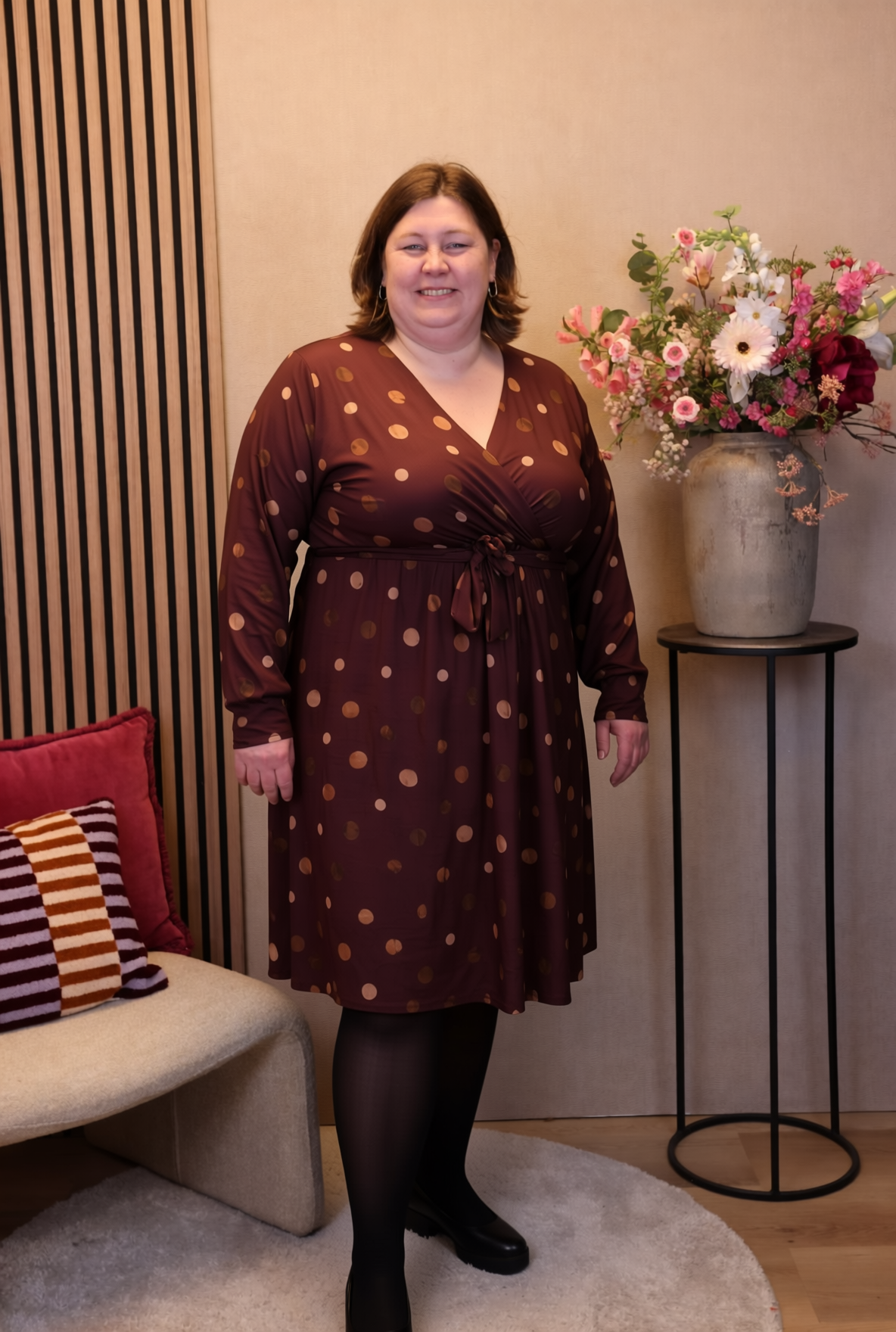 Dora | Bluse schwarz Langarm 52 bis 58