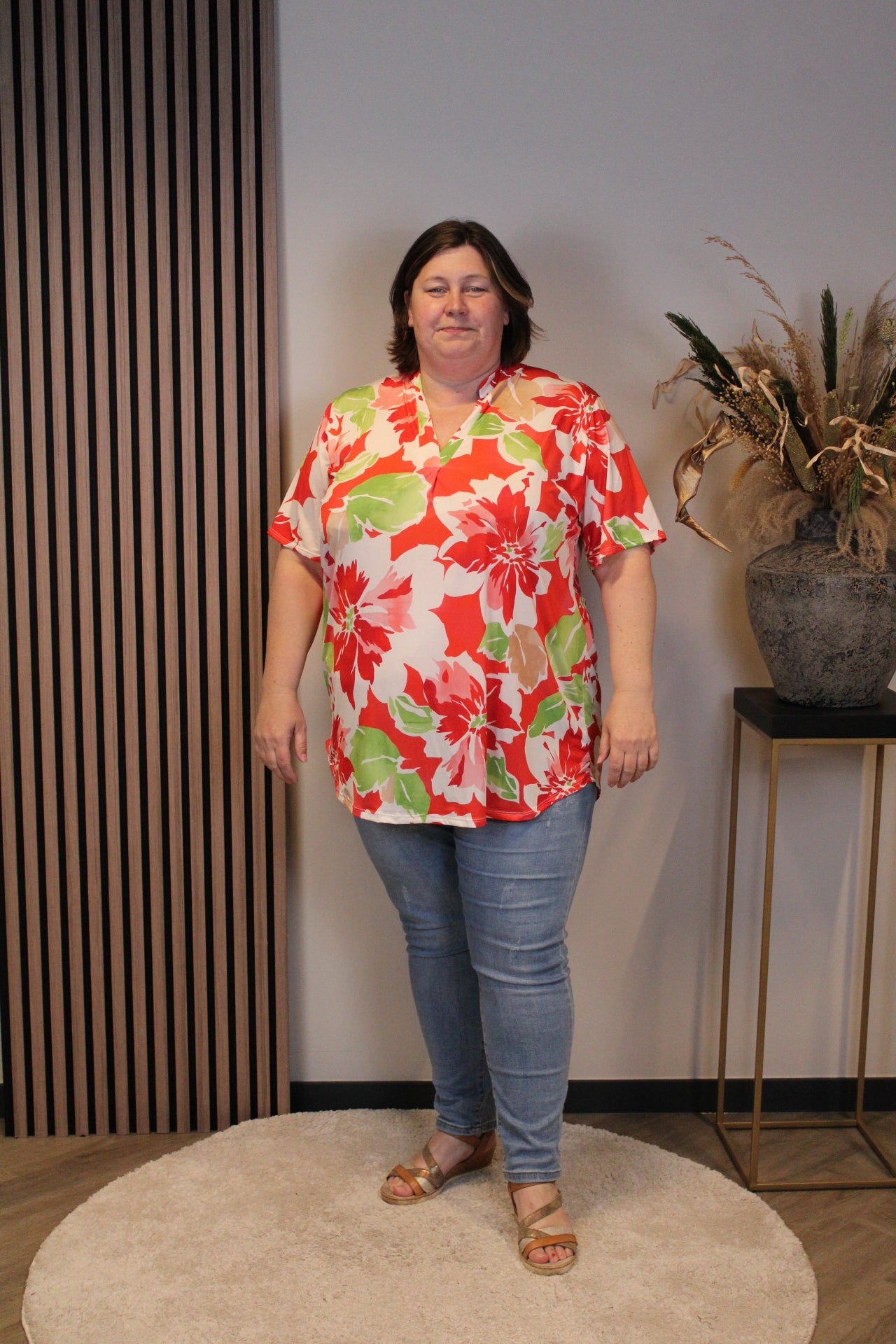 Dora | Bluse schwarz Langarm 52 bis 58