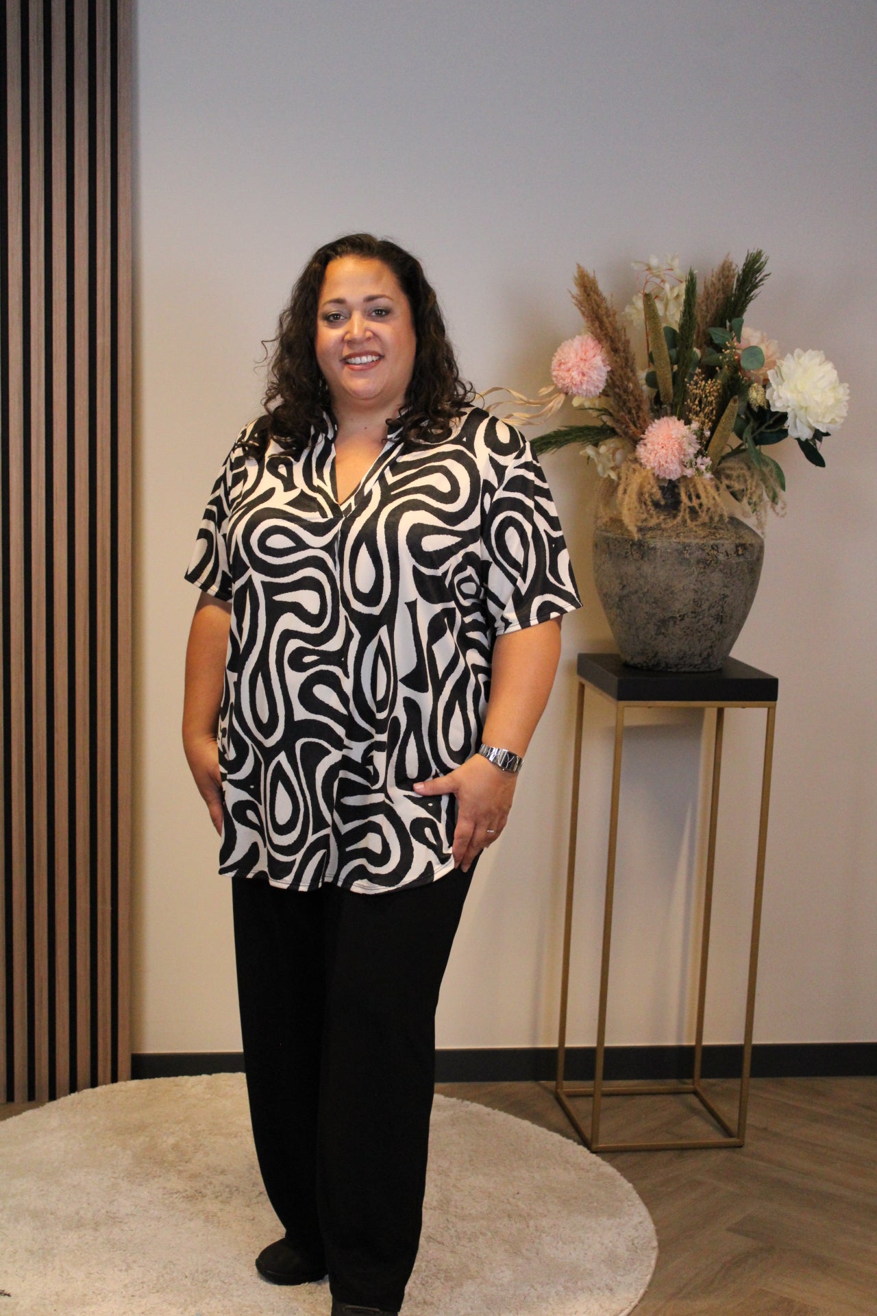 Ninthe | Bluse Kurzarm 48 bis 52