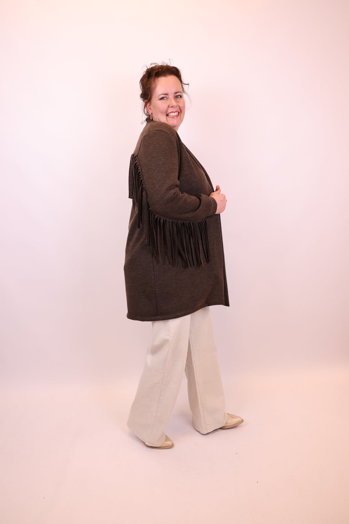 Mara | Bluse weiß Langarm 38 bis 48