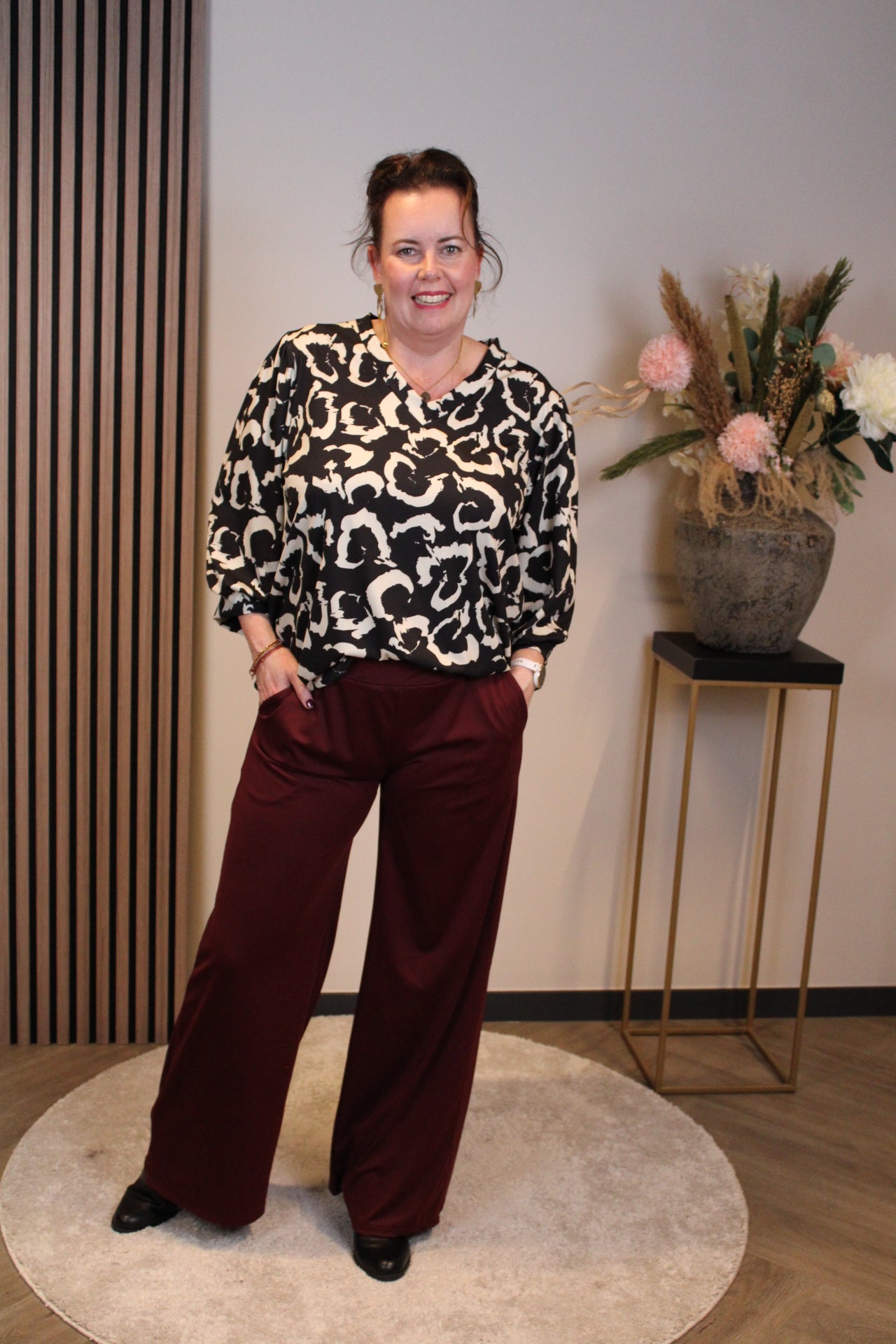 Indy | Hose bordeauxrot 40 bis 44