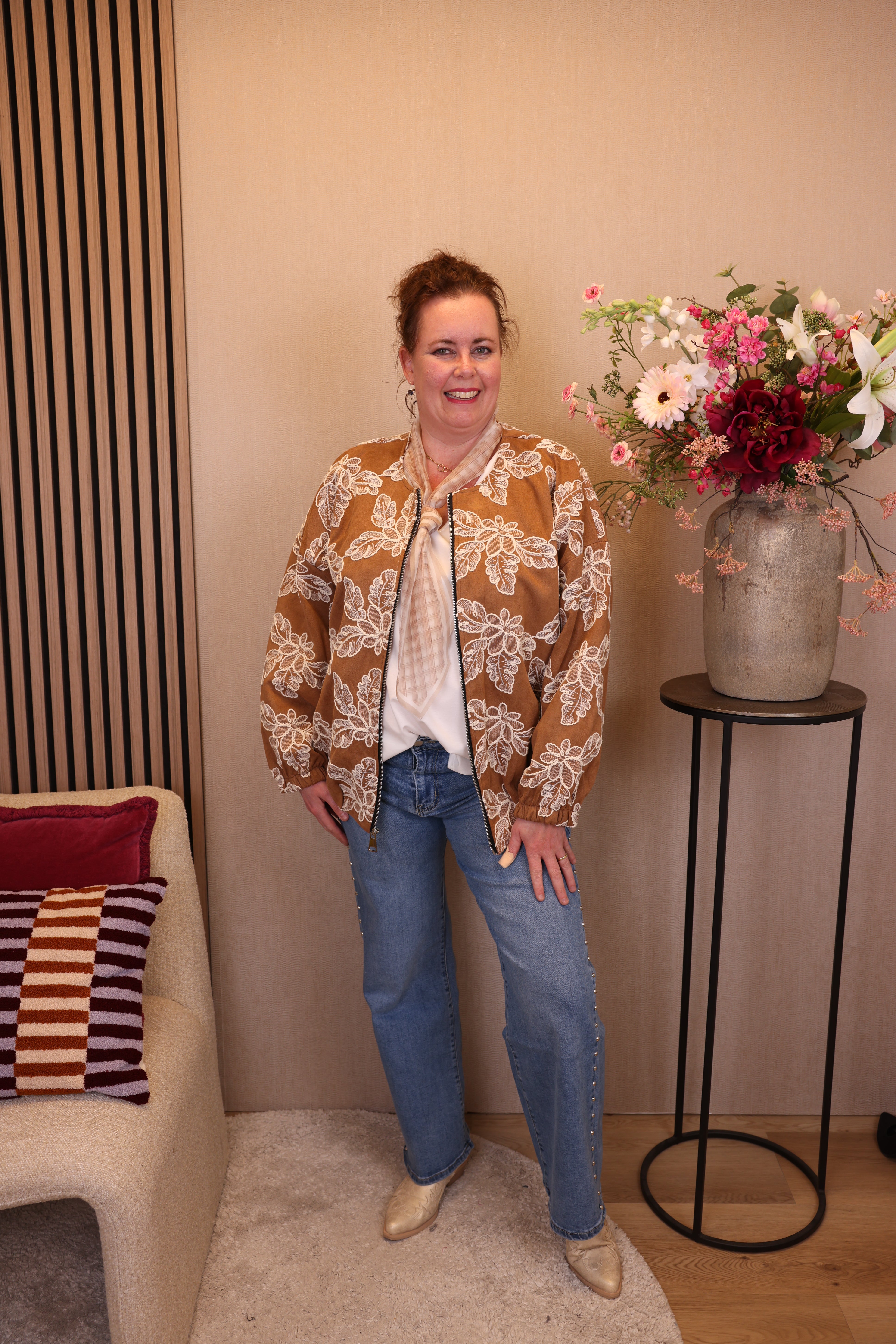 Maxime | Grüne Jeansjacke