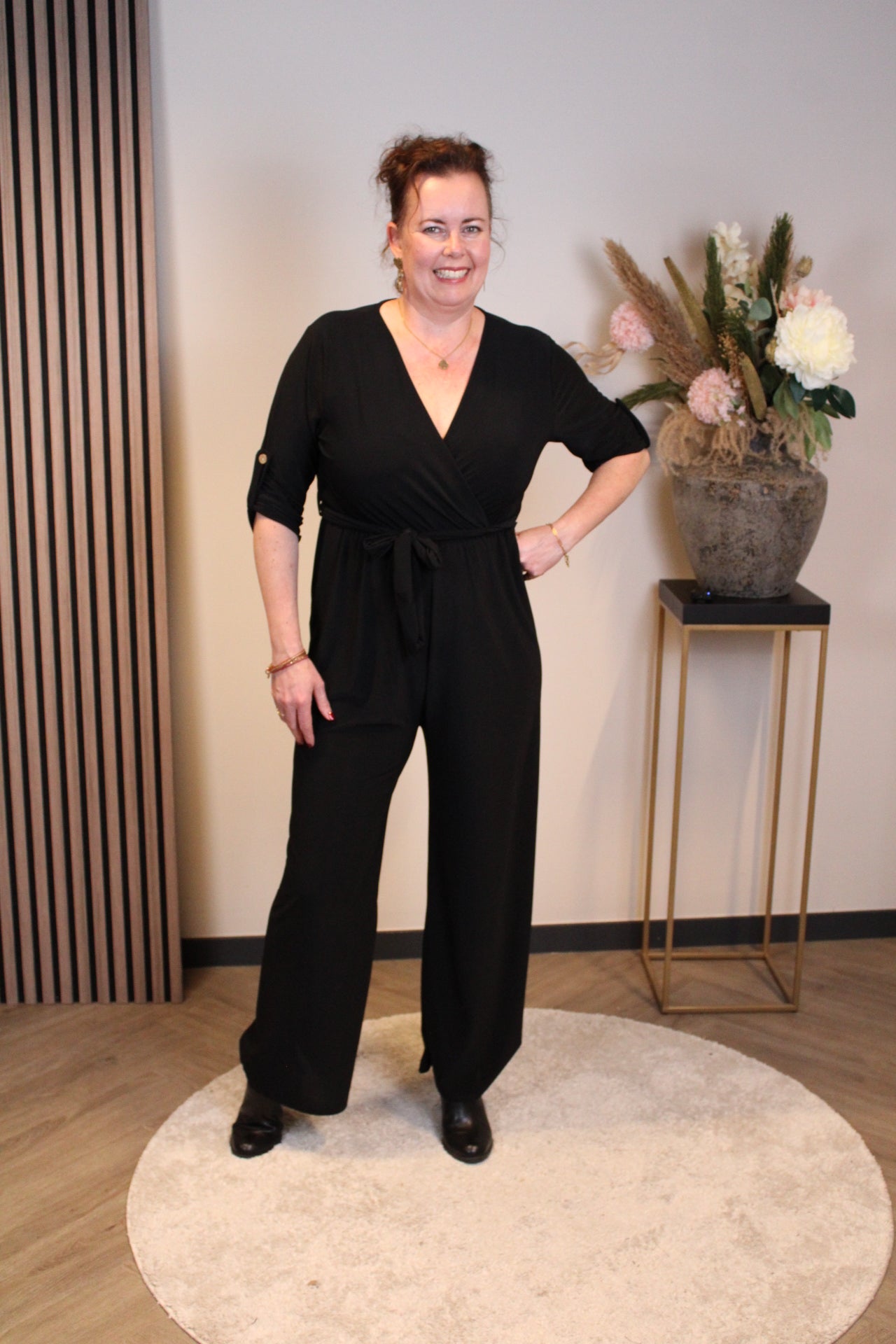 Fresia | Schwarzes Langarmkleid 38 bis 44