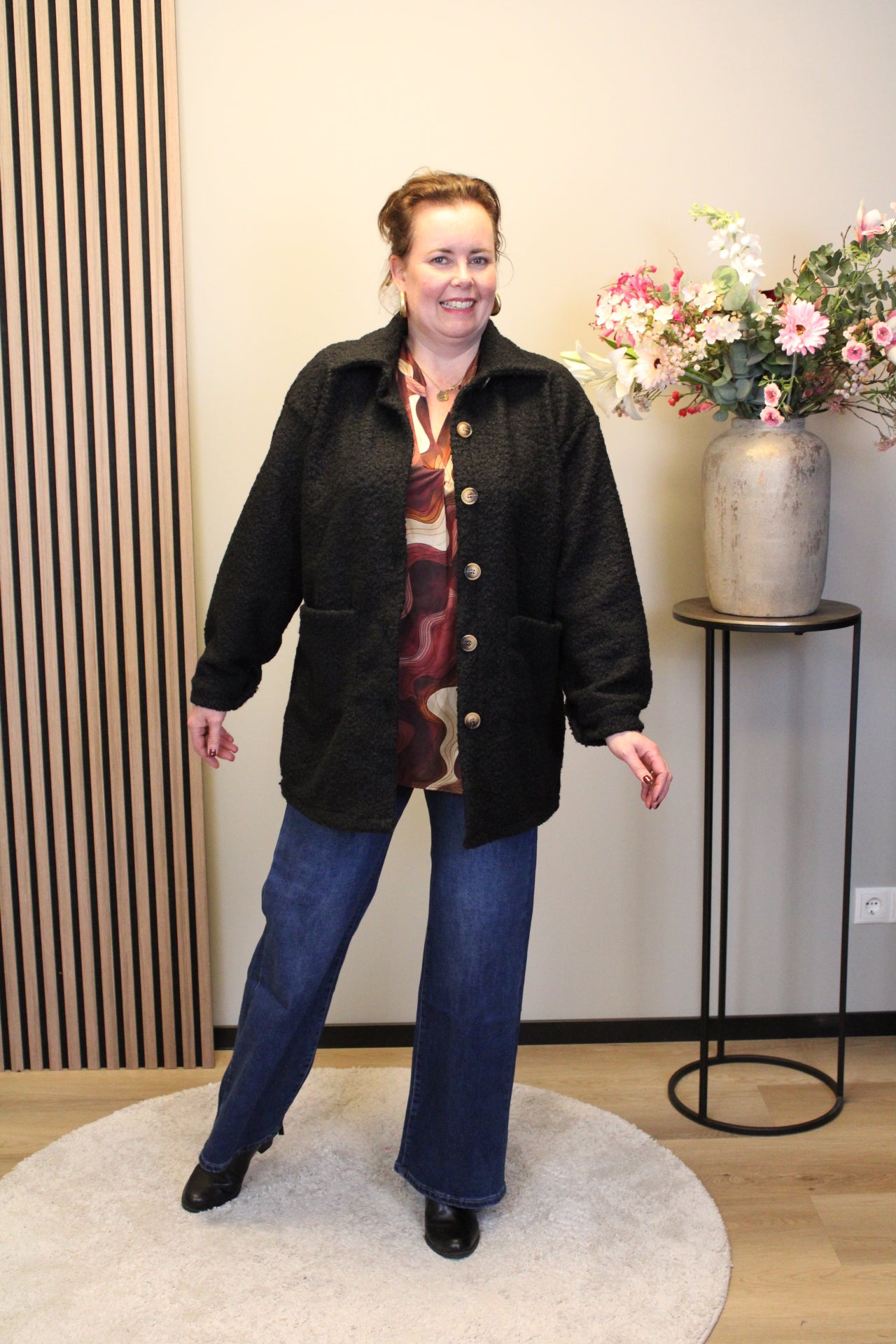 Mara | Bluse weiß Langarm 38 bis 48