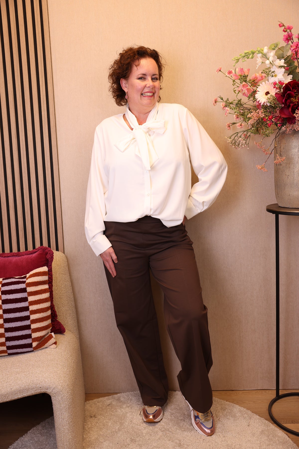 Dora | Bluse schwarz Langarm 52 bis 58