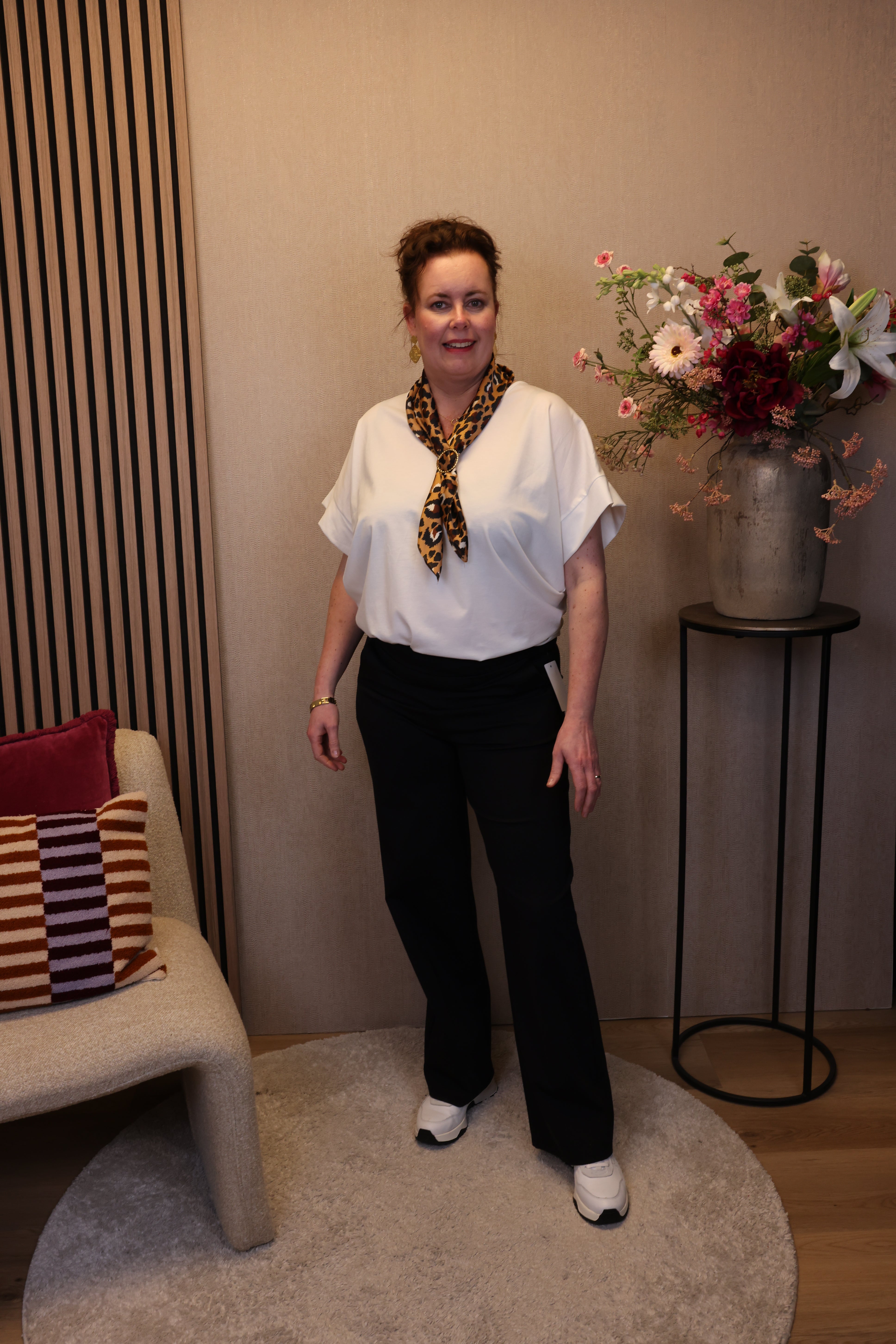 Dora | Bluse schwarz Langarm 52 bis 58