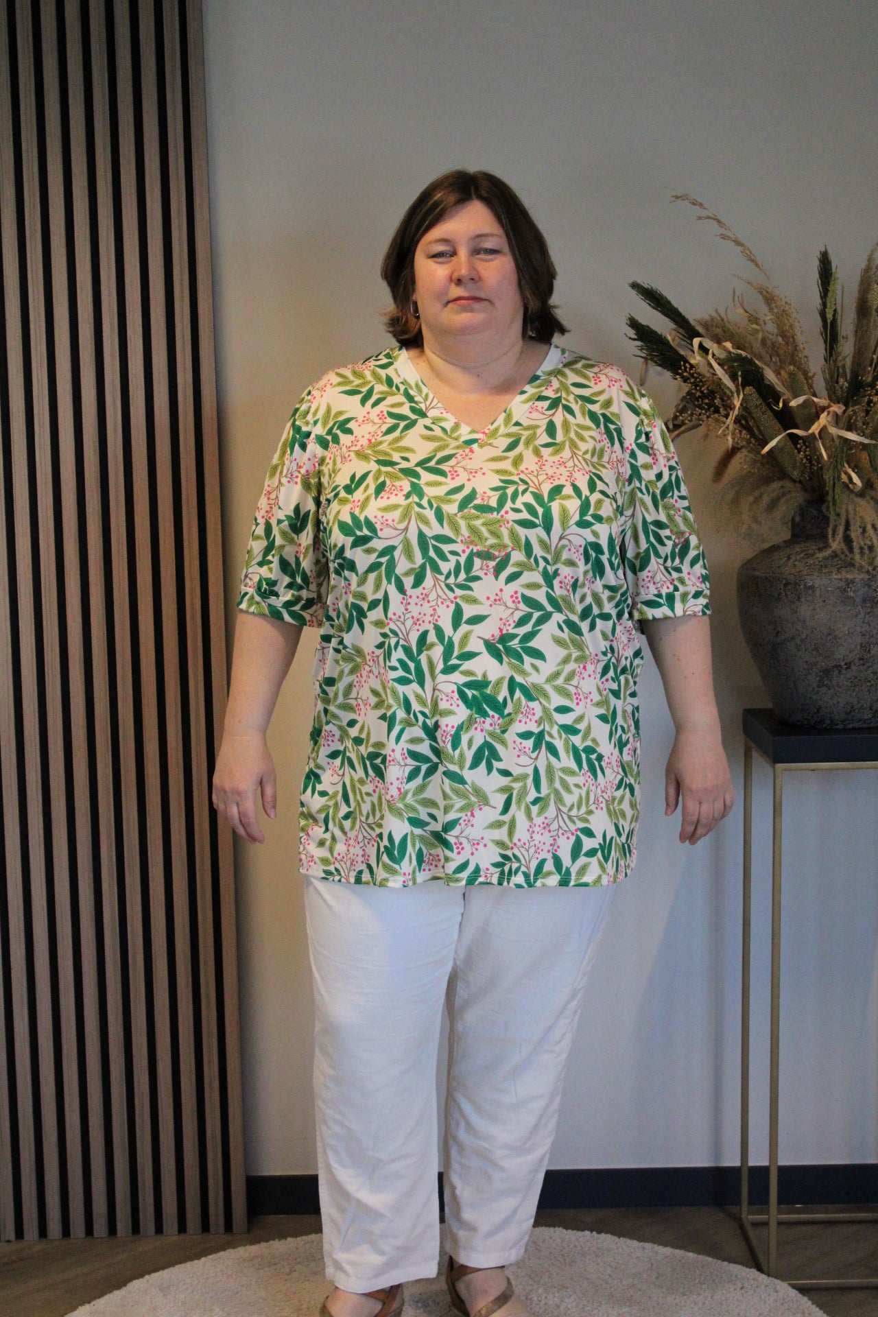 Dora | Bluse schwarz Langarm 52 bis 58
