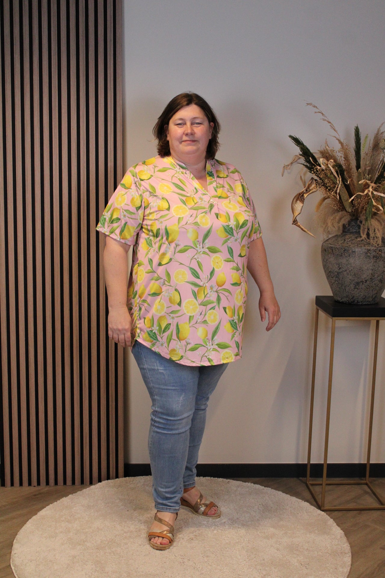 Dora | Bluse schwarz Langarm 52 bis 58