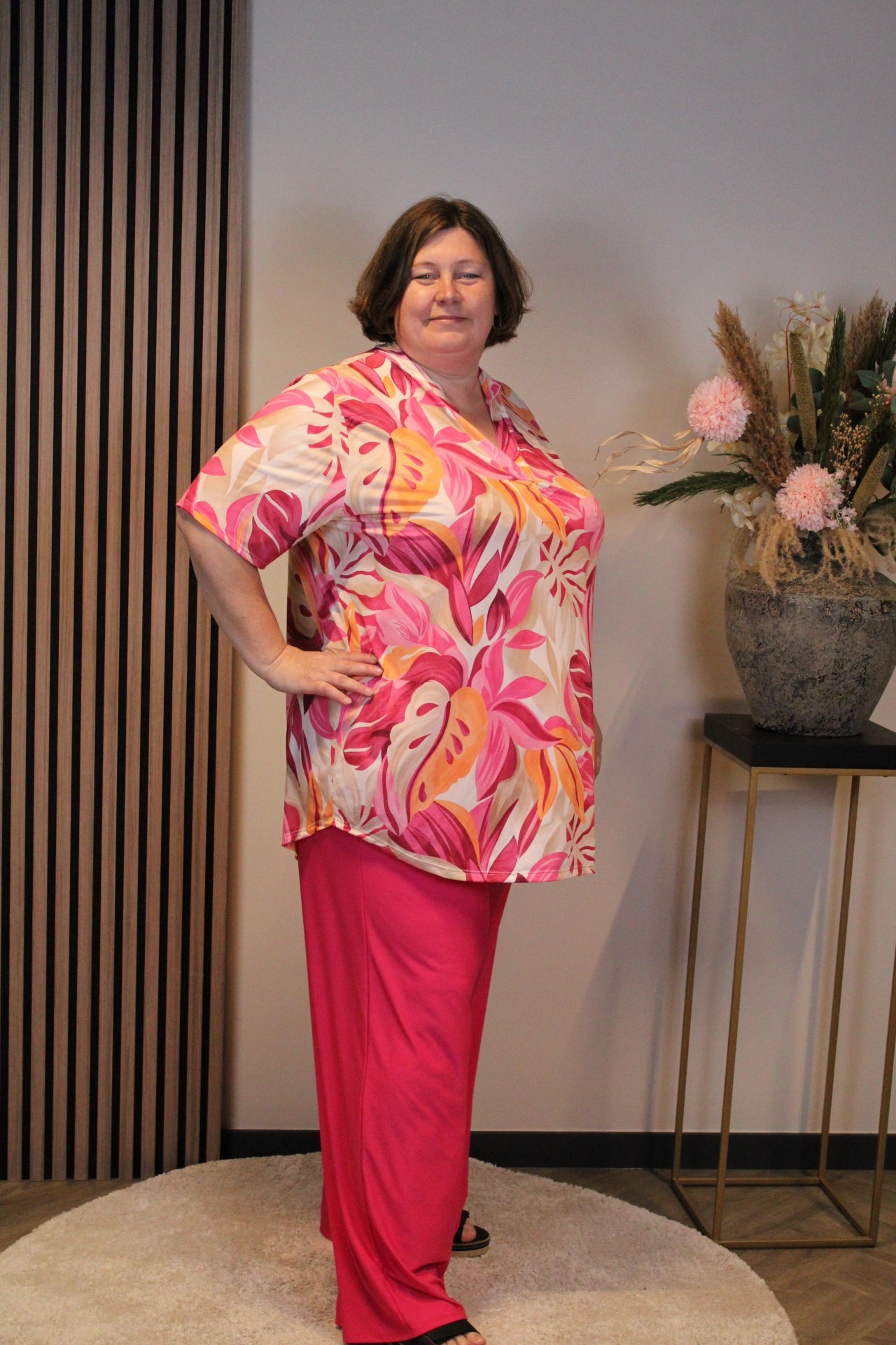 Lieke | Blouse korte mouw 52 t/m 58