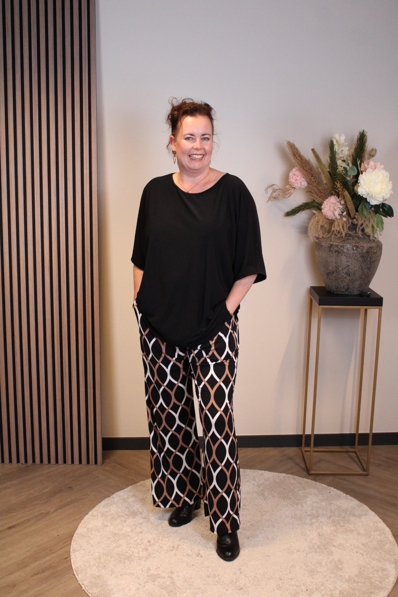 Ellen | Rote Hose mit Taschen 38 bis 46