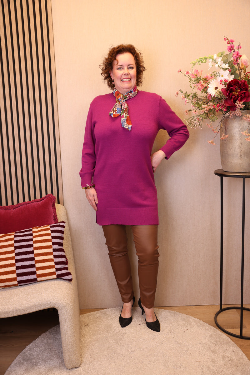 Dora | Bluse schwarz Langarm 52 bis 58