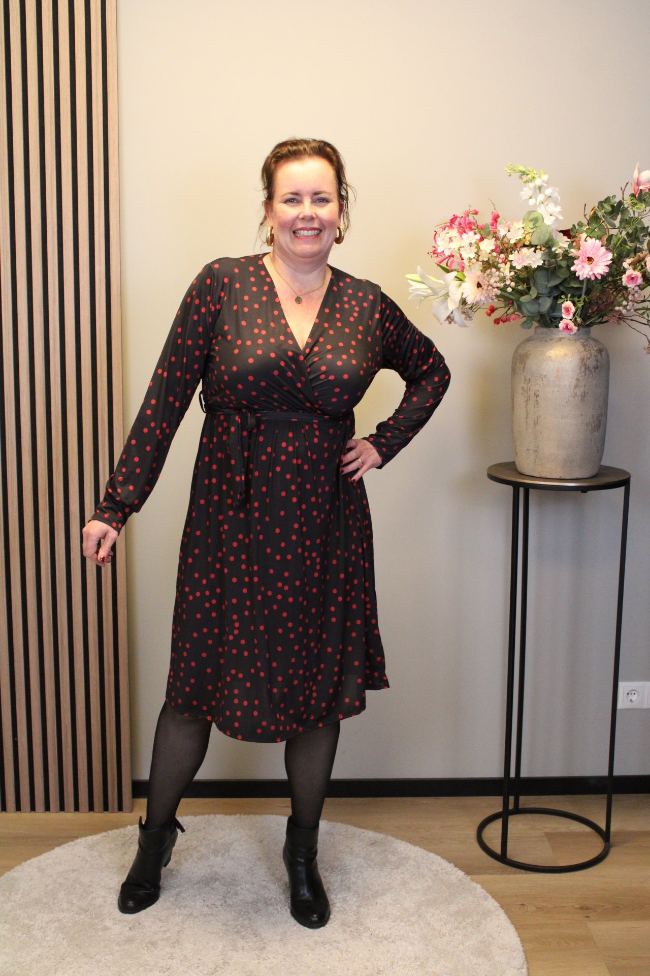 Dora | Bluse schwarz Langarm 52 bis 58