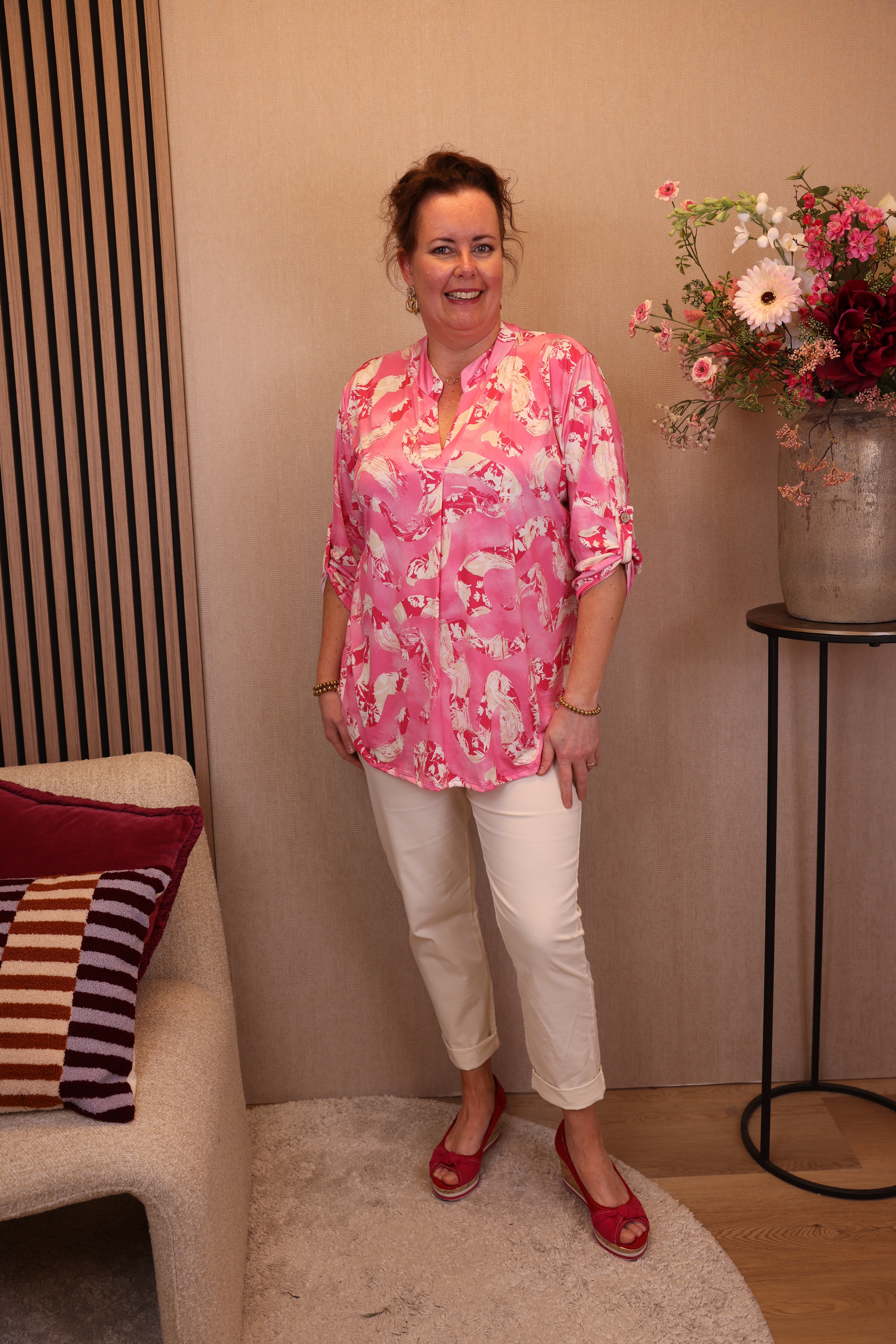 Dora | Bluse schwarz Langarm 52 bis 58