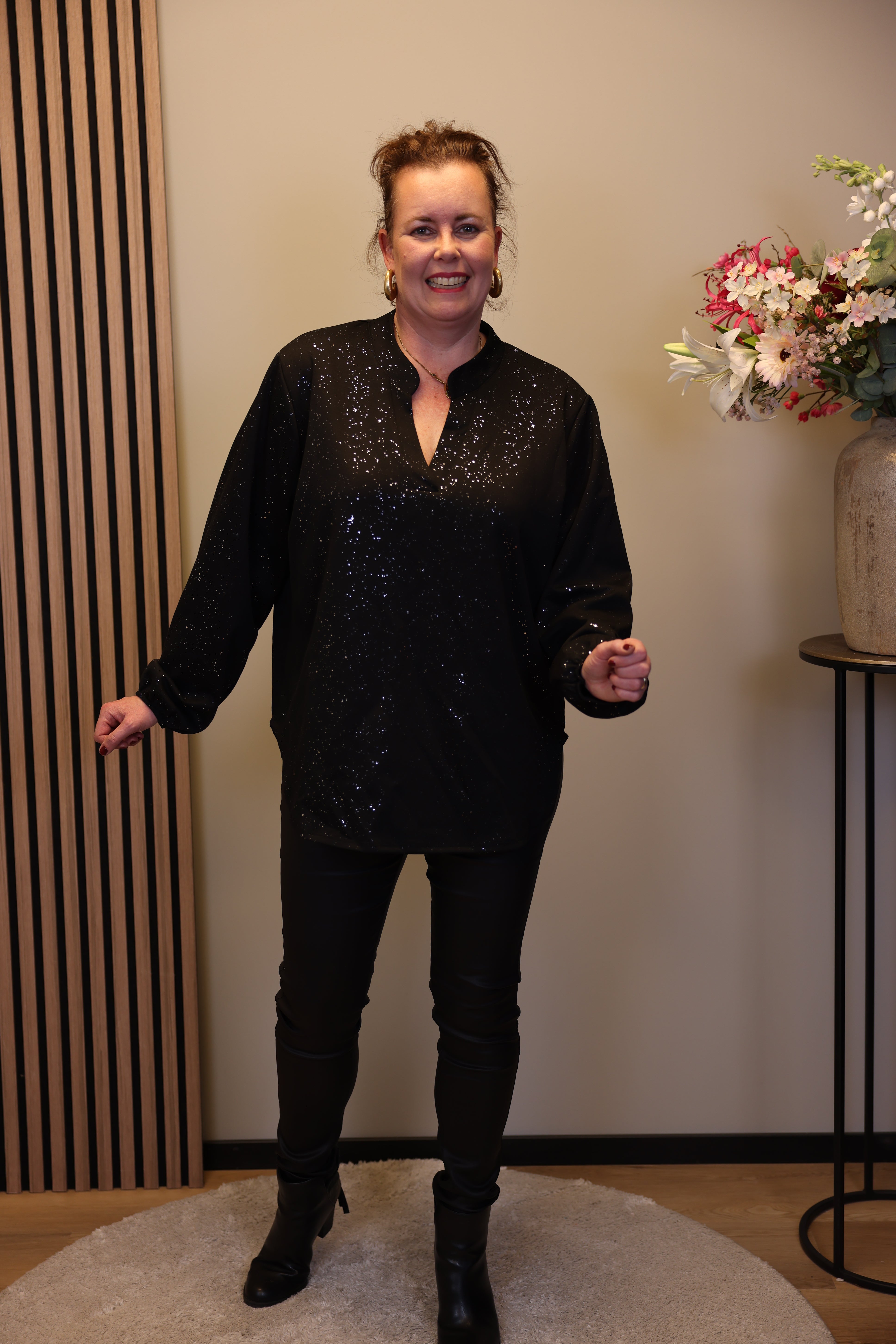 Mara | Bluse weiß Langarm 38 bis 48