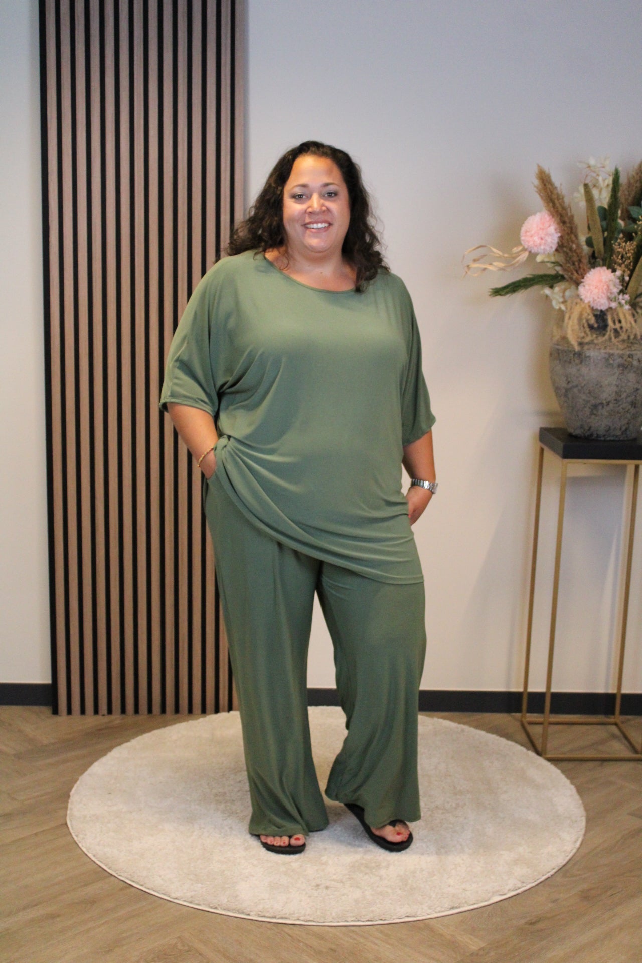 Ellen | Kobaltblaue Hose mit Taschen 54 bis 58