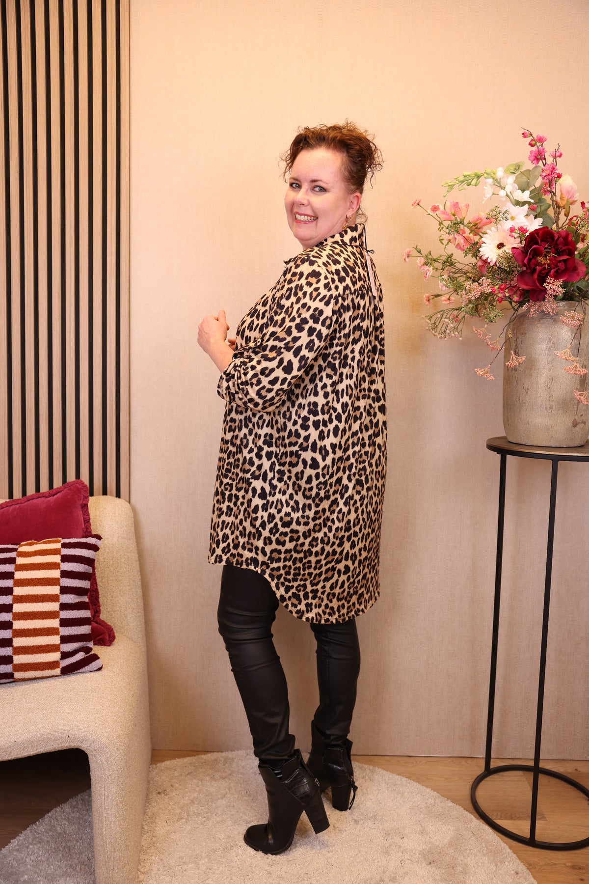 Tirza | Tuniek panter viscose 38 - 58