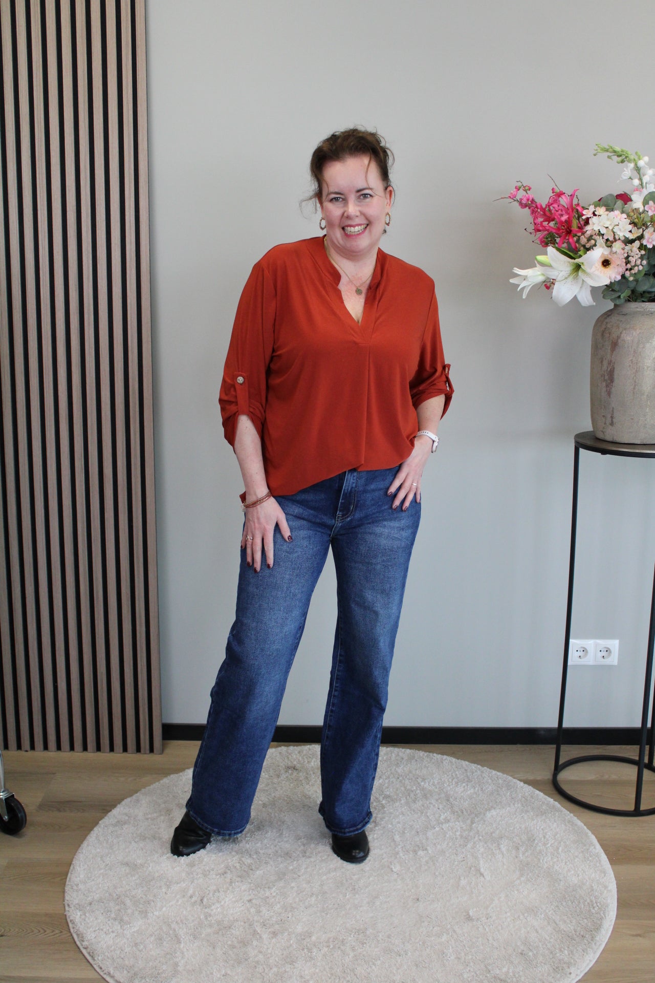 Irene Choco braun | Weites Bein 38 - 48