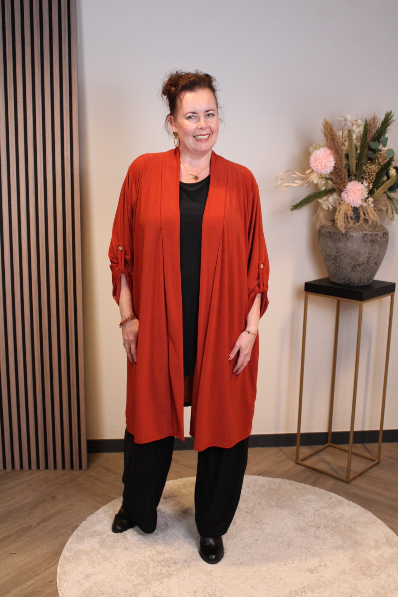 Sara | Bluse Langarm Grün 52 bis 58