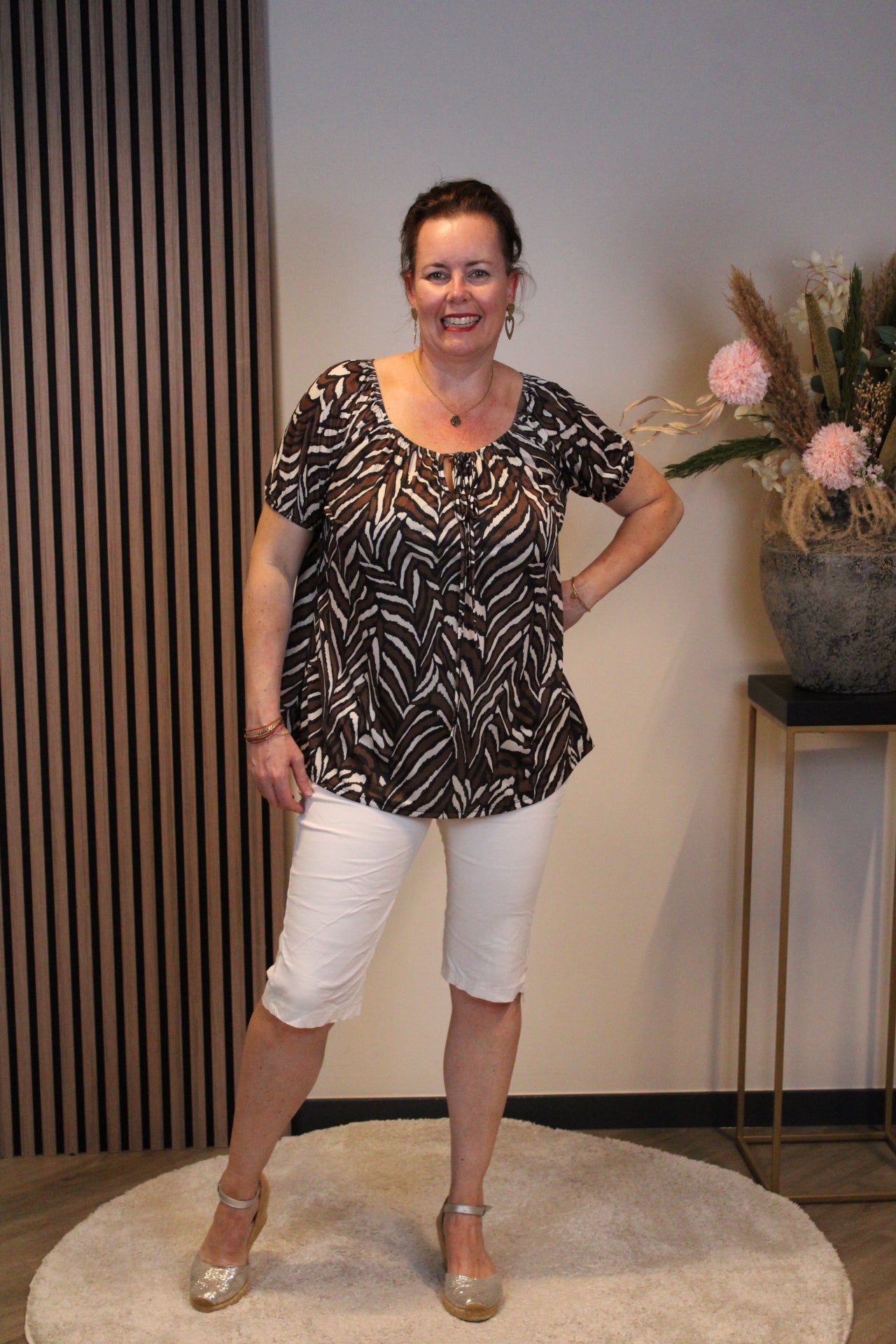 Dora | Bluse schwarz Langarm 52 bis 58