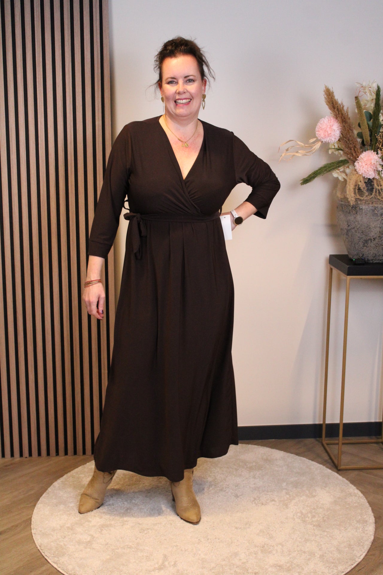 Fresia | Schwarzes Langarmkleid 38 bis 44