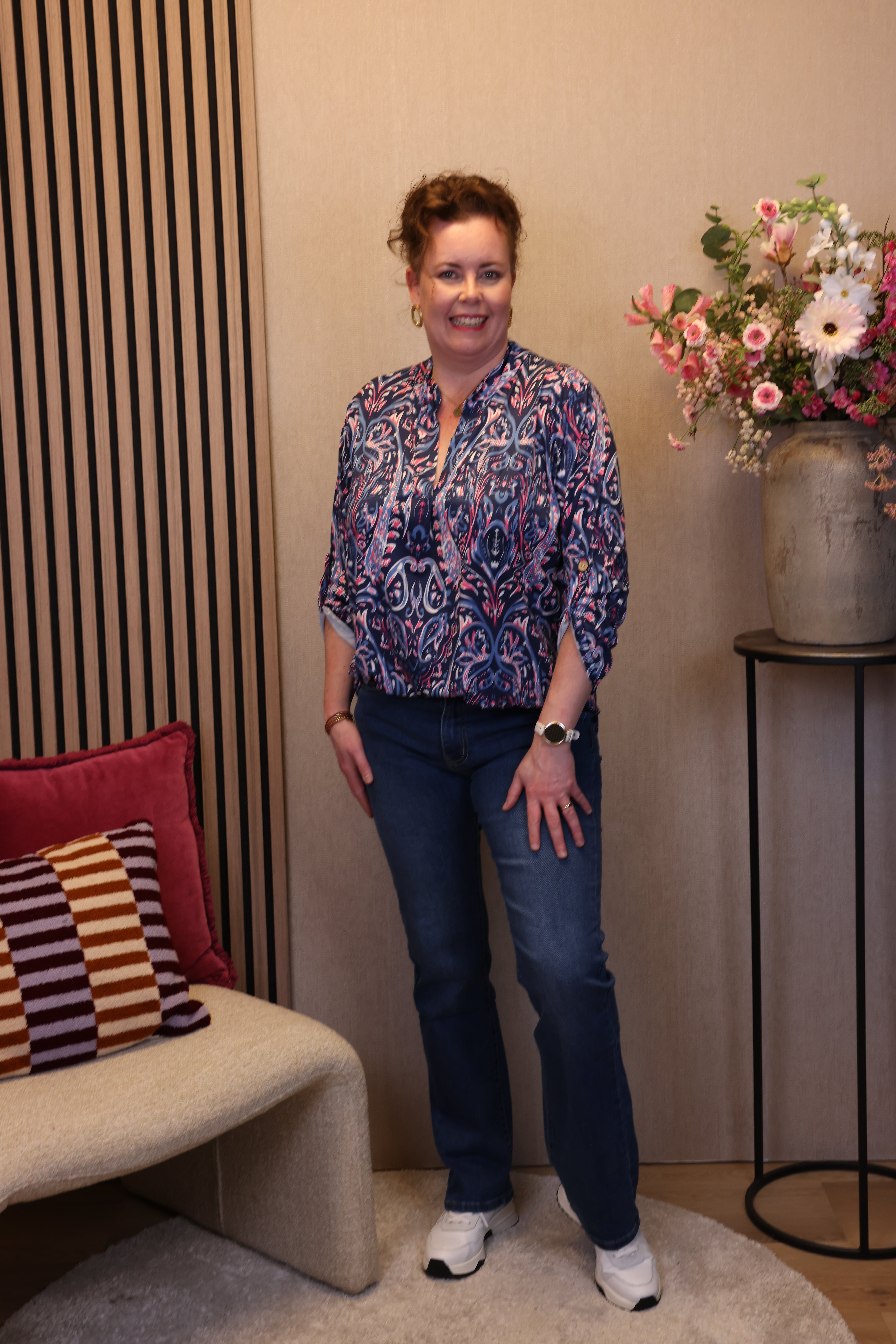 Dora | Bluse schwarz Langarm 52 bis 58