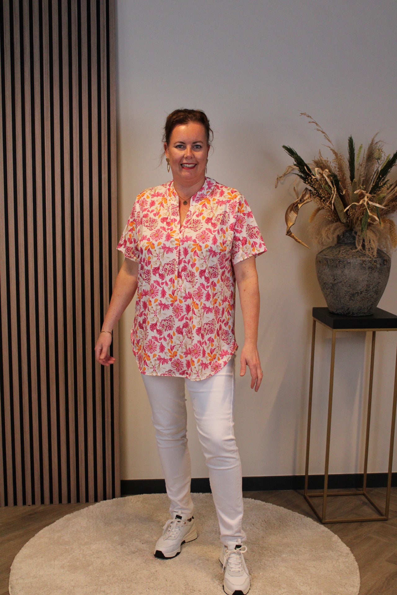 Emily | Bluse rosa Kurzarm 48 bis 52