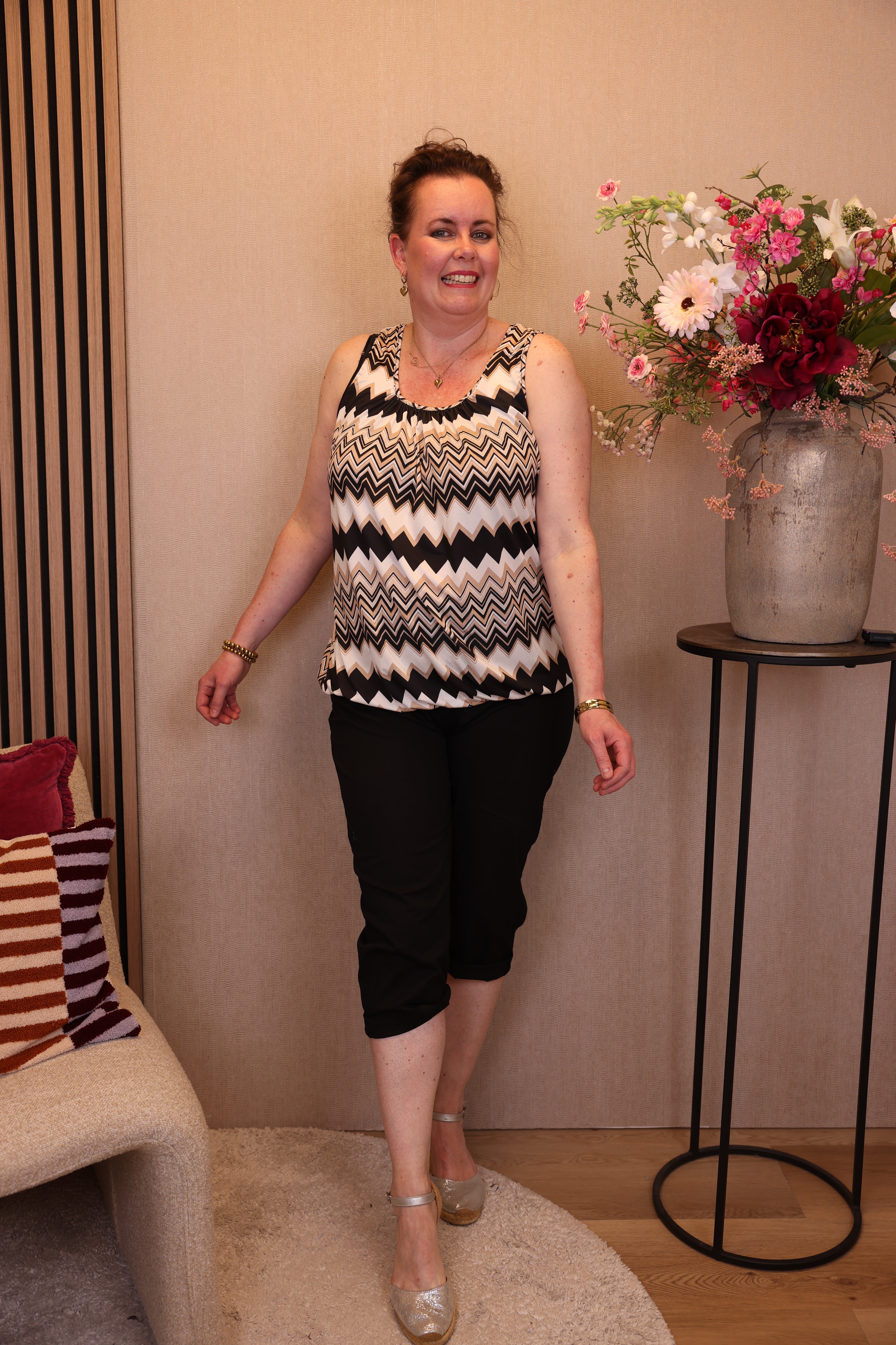 Dora | Bluse schwarz Langarm 52 bis 58